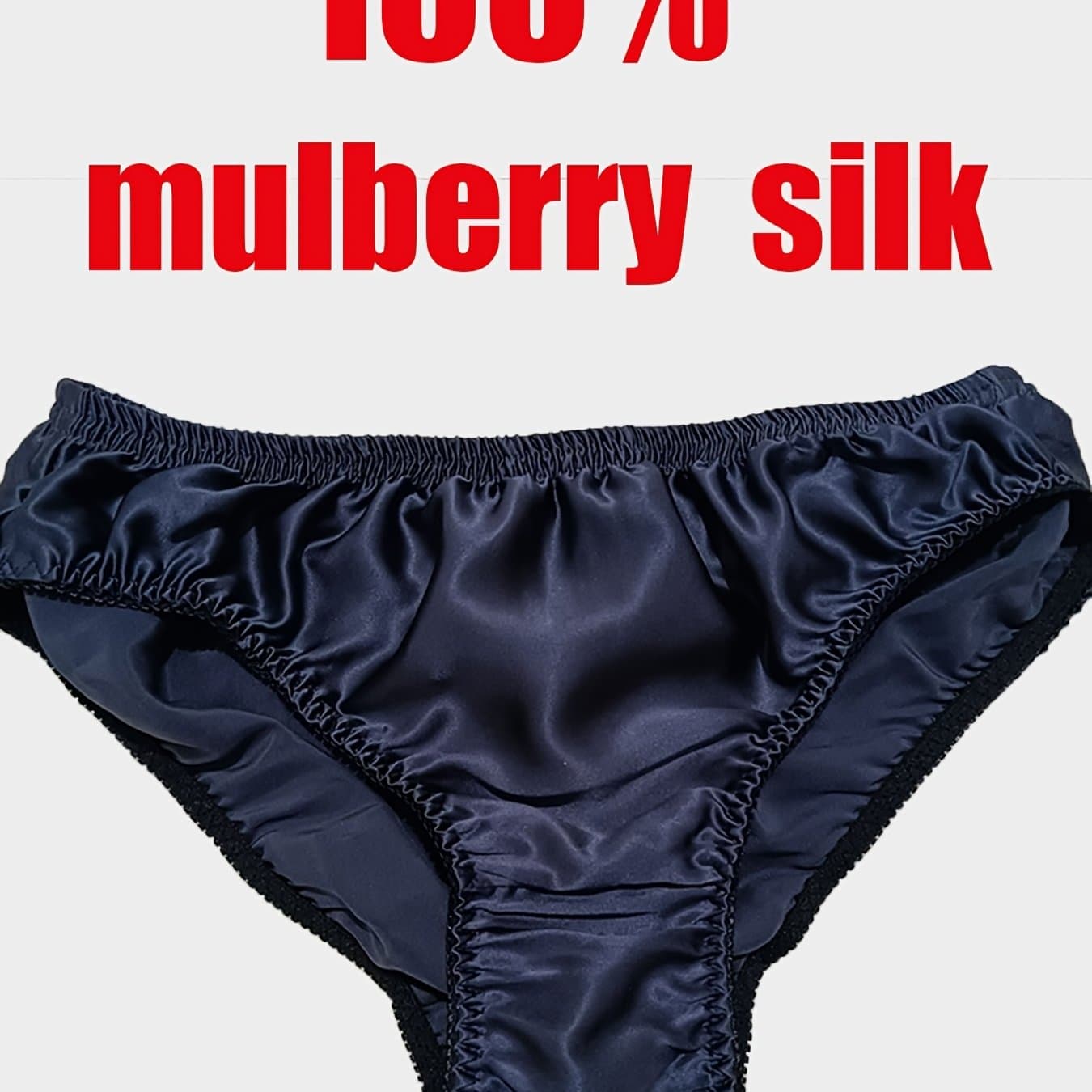 TEMU Men's 100% Silky Underwear - Solid Coverage Briefs, Non- Fit, Breathable Fabric For Casual Attire, Casual & Special Occasions