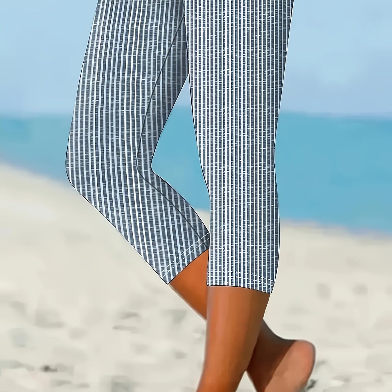 TEMU Plus Size, European And Printed Leggings thumbnail 2