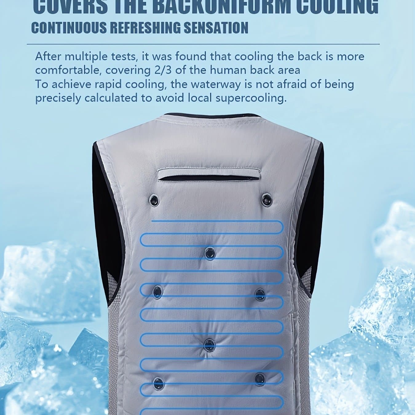 TEMU Unisex Summer Physical Cooling Vest, Of Applications, Fast Cooling Speed, Reusable.size Runs Small, Please Choose A Larger Size. The Size.
