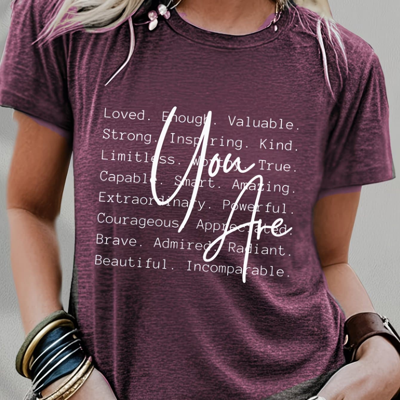 TEMU Plus Size - Plus Size - Plus-size Short Sleeve, Suitable For Spring, Summer, Autumn, And Winter, Casual Everyday Short Sleeve T-shirt Outfit