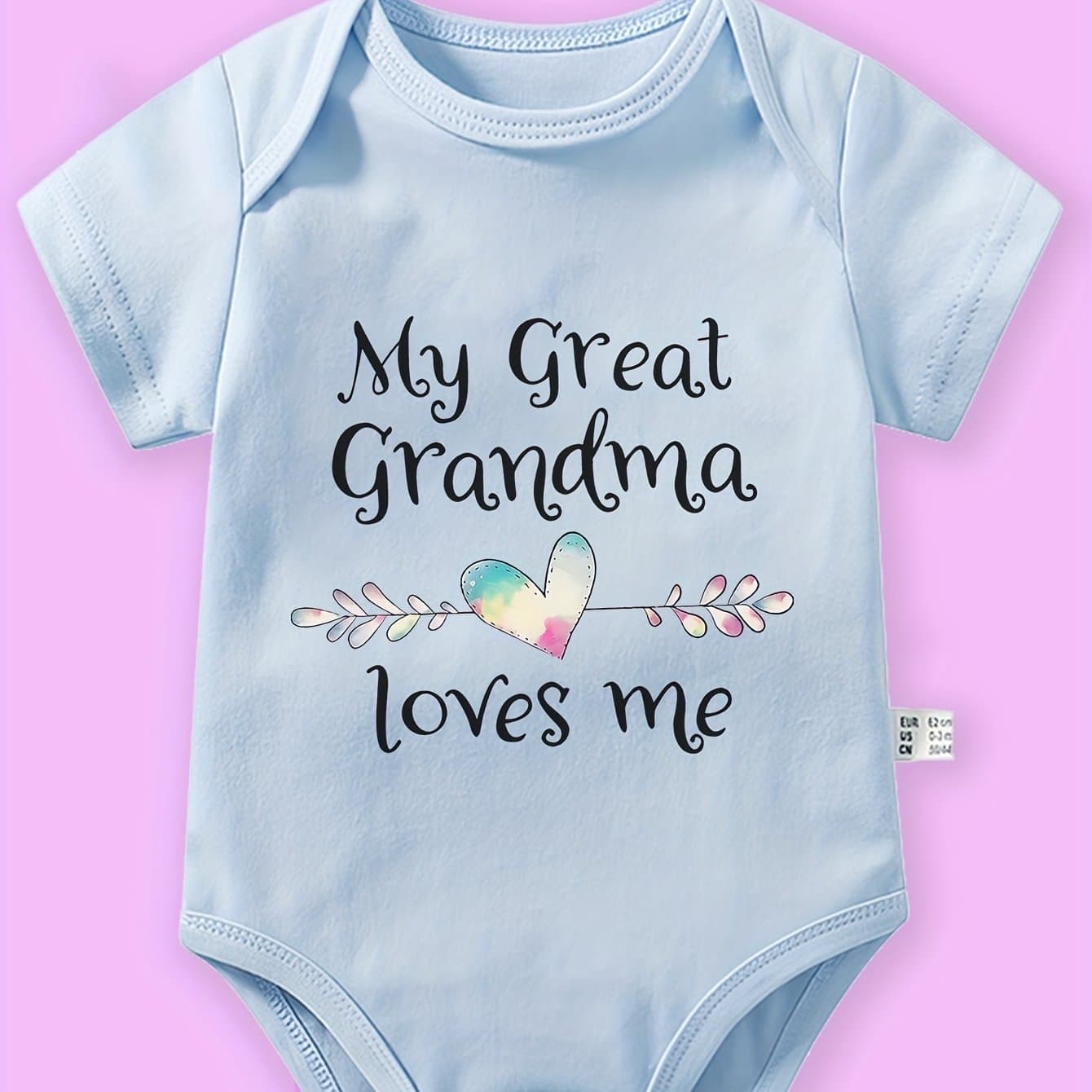TEMU Grandma Cute Seasonal Infant Outfit Breathable Mommy Look, For Outdoor