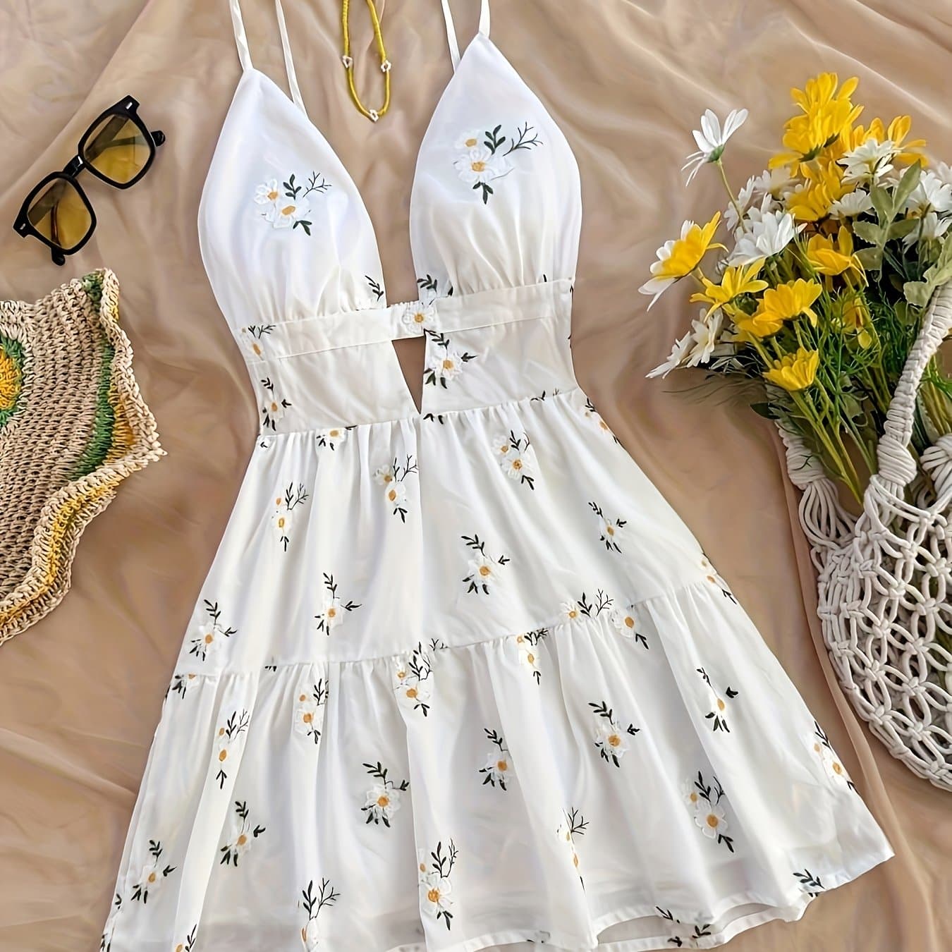 TEMU Women' Suspender Dress