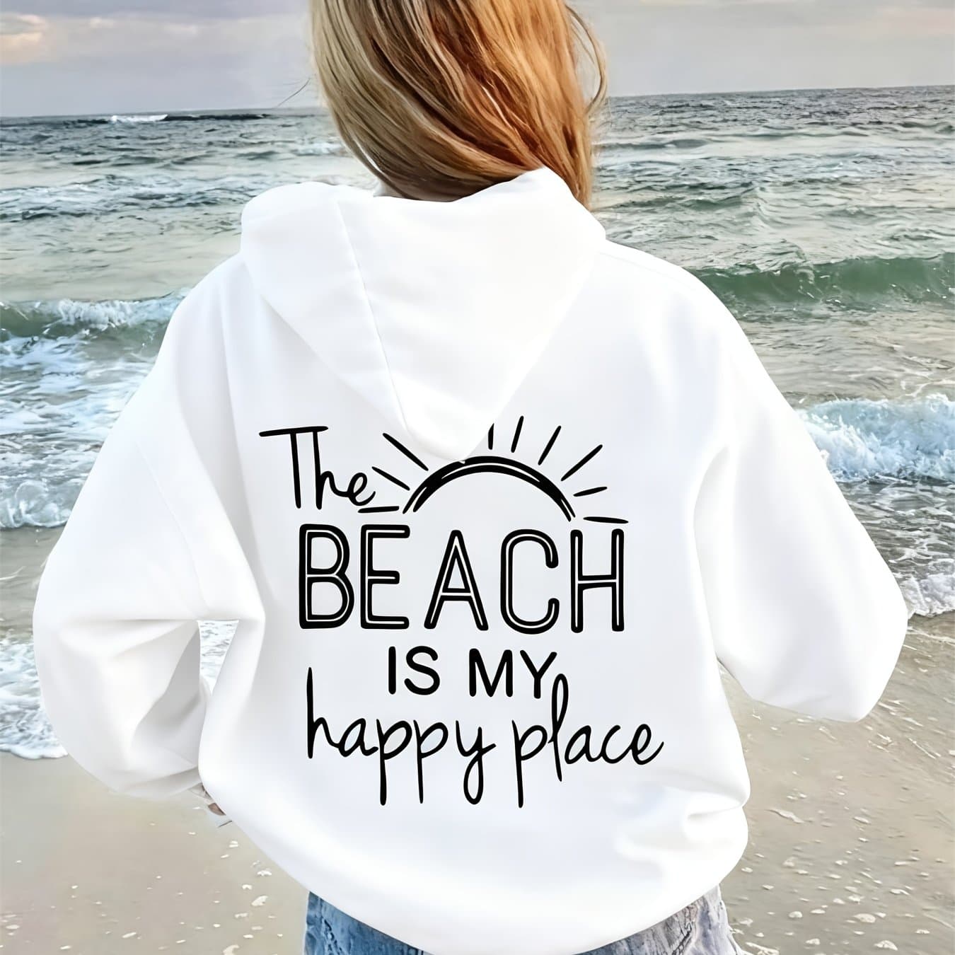 TEMU Women's Autumn And Winter Hoodies, Casual Loose And Stylish Printed Tops, Long-sleeved Hooded Sweatshirts, Made Of Comfortable Fabric With And Loose Fit, Recommended As Women's Gifts Fo As Gifts