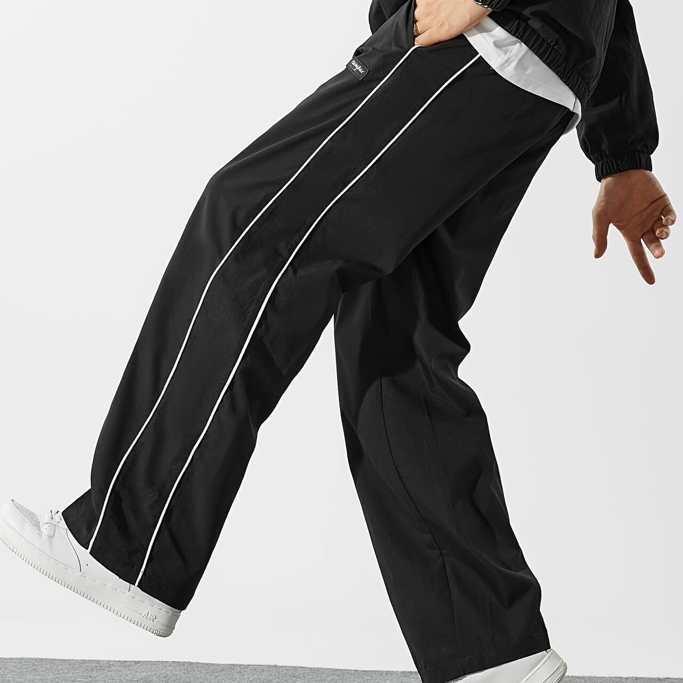 TEMU Men's Fashion Loose- Pants, Breathable Casual Drawstring Trousers 2026 Style.