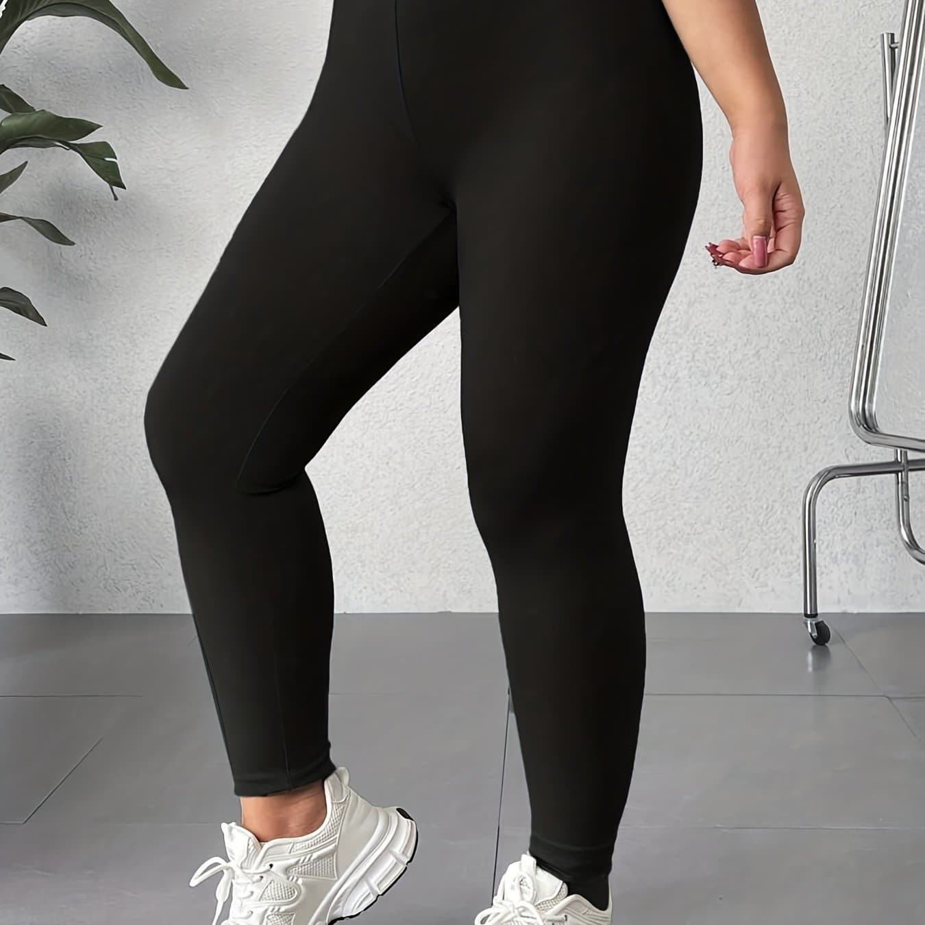 TEMU Women's High-waist -lifting Leggings, Tight Yoga Pants, Cropped Shark Leggings, Suitable For Gym, Running, And Daily Wear - All