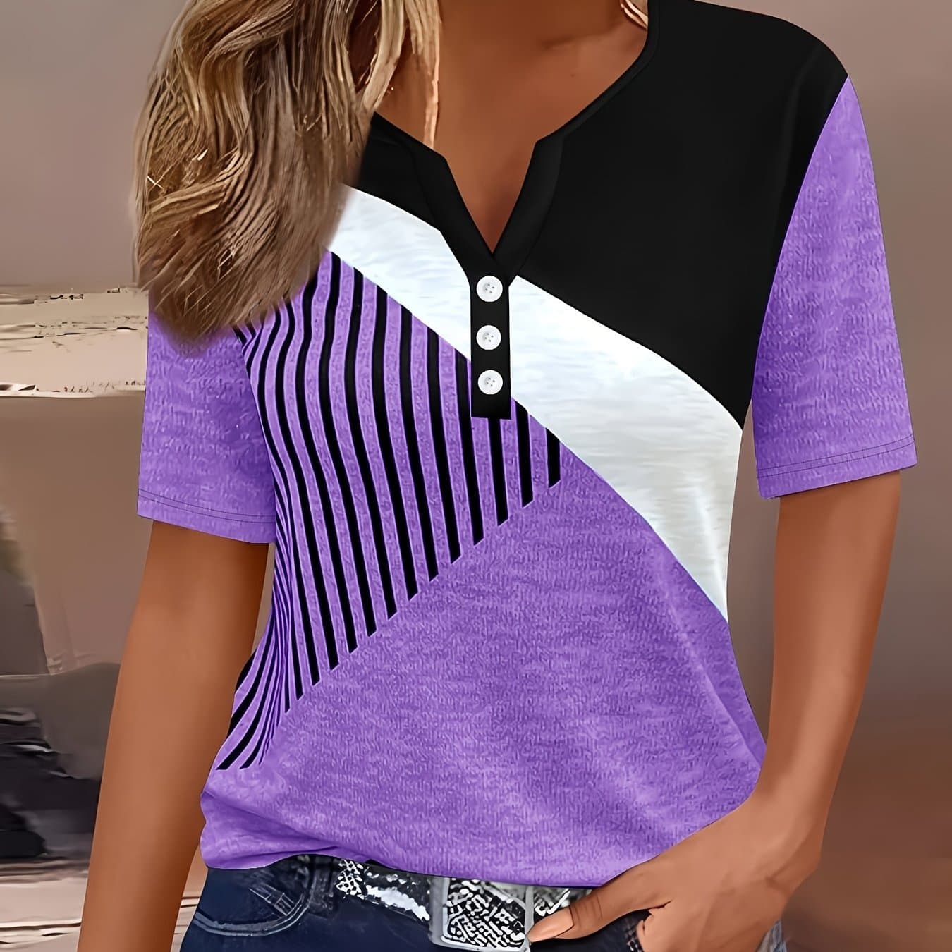 TEMU Women's Fashion Women's Printed T-shirt