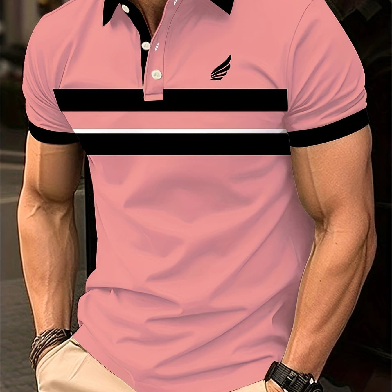 TEMU Men's Casual Collar Button-up Short Sleeve Easy Shirt, Men's Summer Comfortable Top, Style