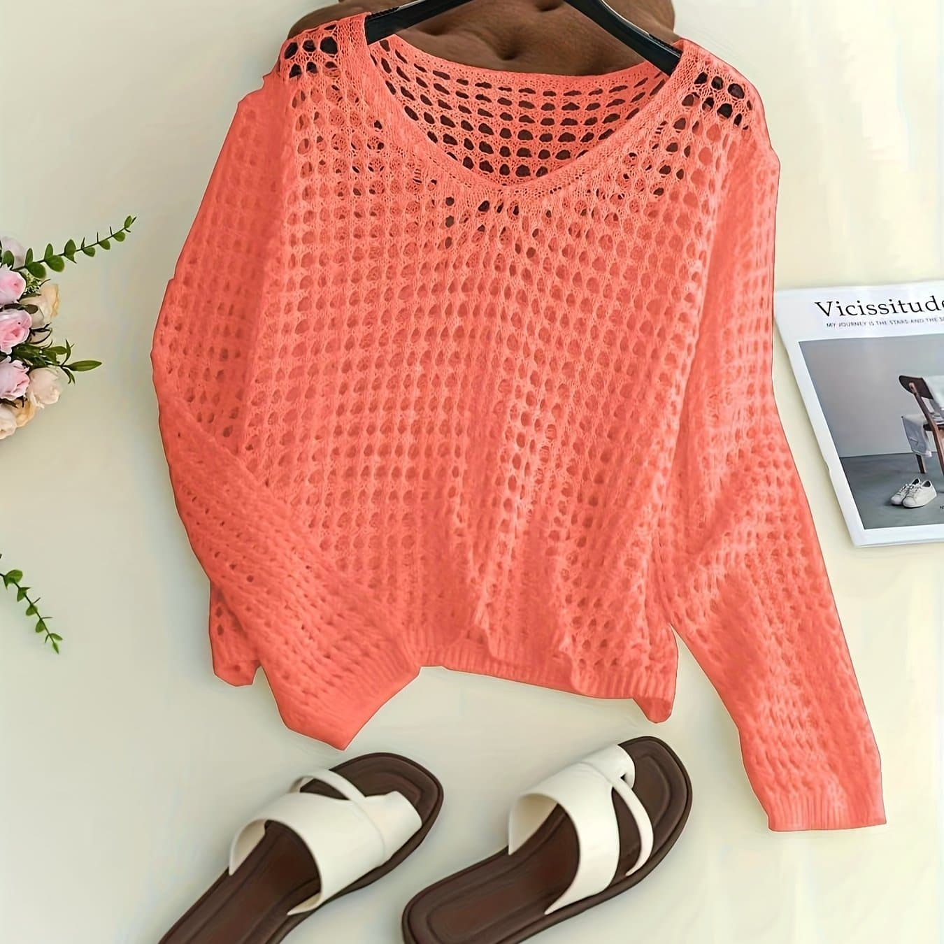 TEMU Vacation Casual Women's Top, Beach Summer Women's Clothing
