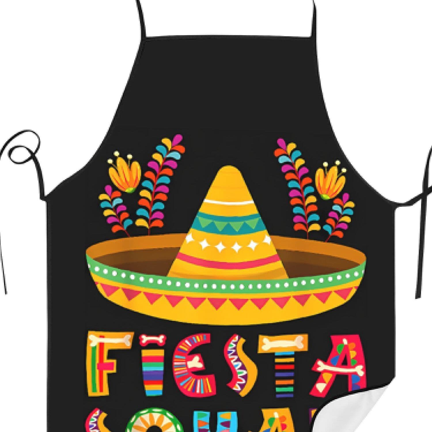 TEMU De Mayo Mexican Festivals Apron Cook For Man Woman Printed