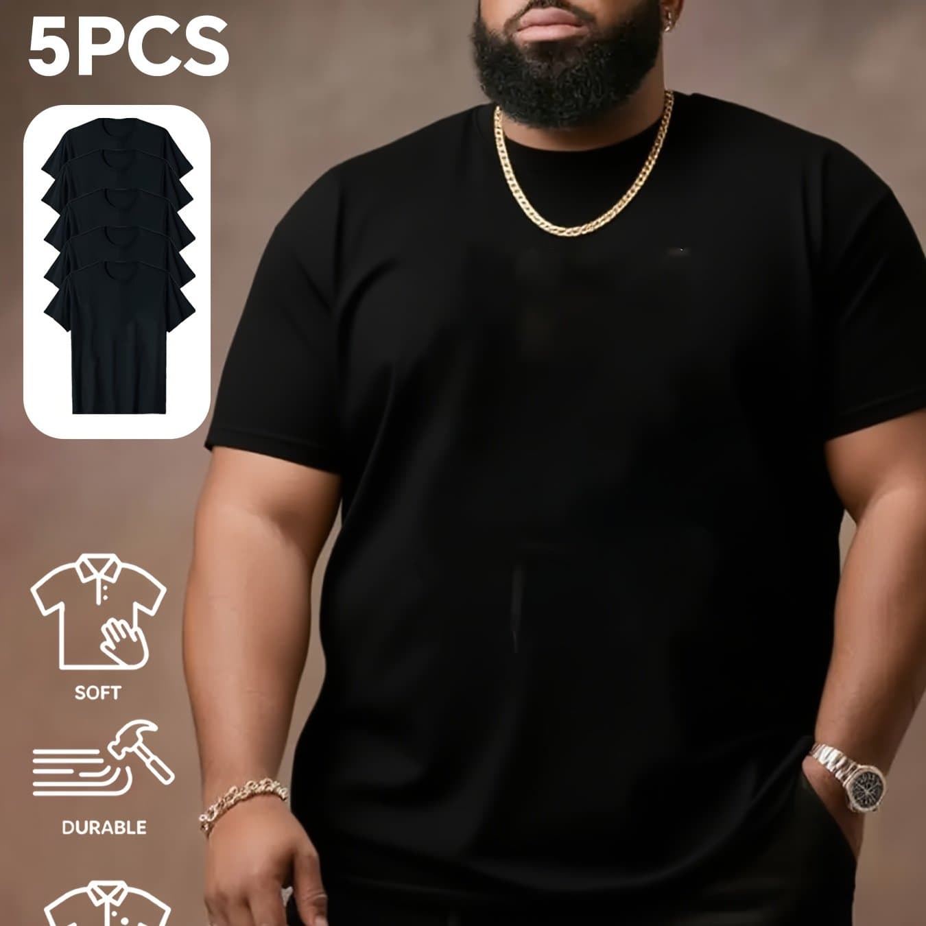TEMU Set Of 's Oversized Breathable T-shirts, Comfortable Casual Wear Suitable For , Home, Or As Gifts - Colors, Made From Fabric For All , Plus Size