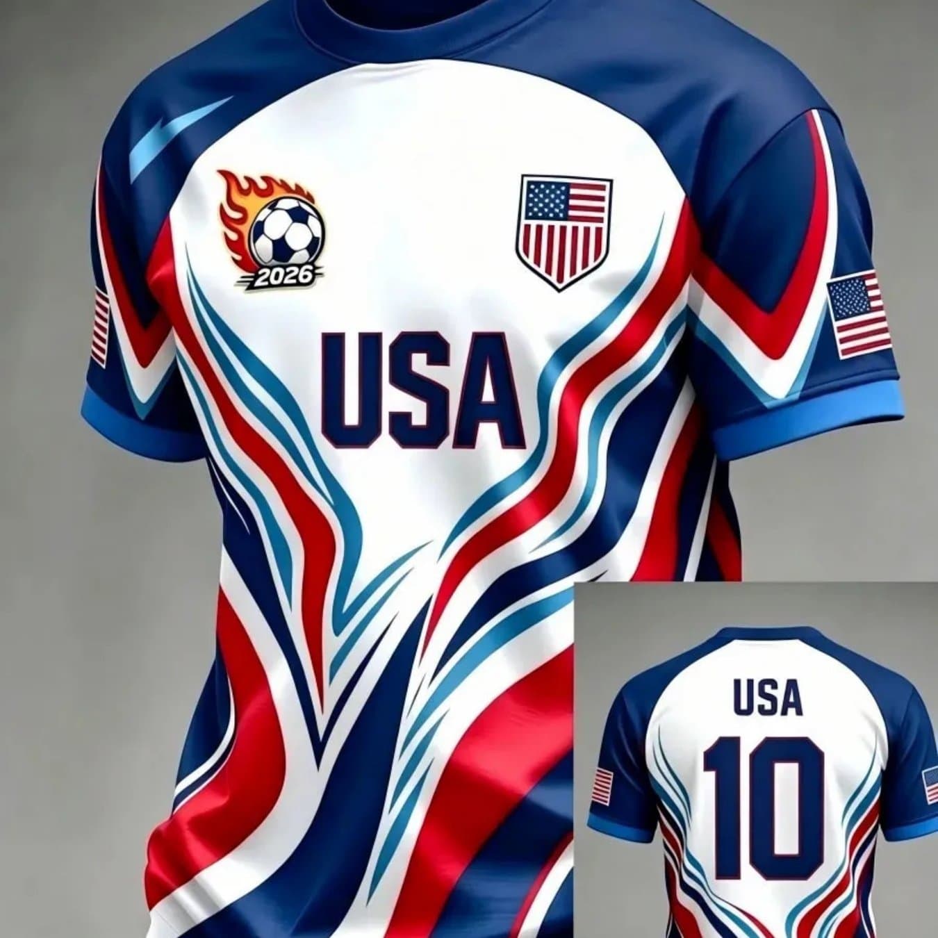 TEMU Soccer 10 Print Jersey T-shirt Teenagers, Casual Short Sleeve Crew Neck Graphic Tee, Pattern, Sports Daily Wear, For Teenager