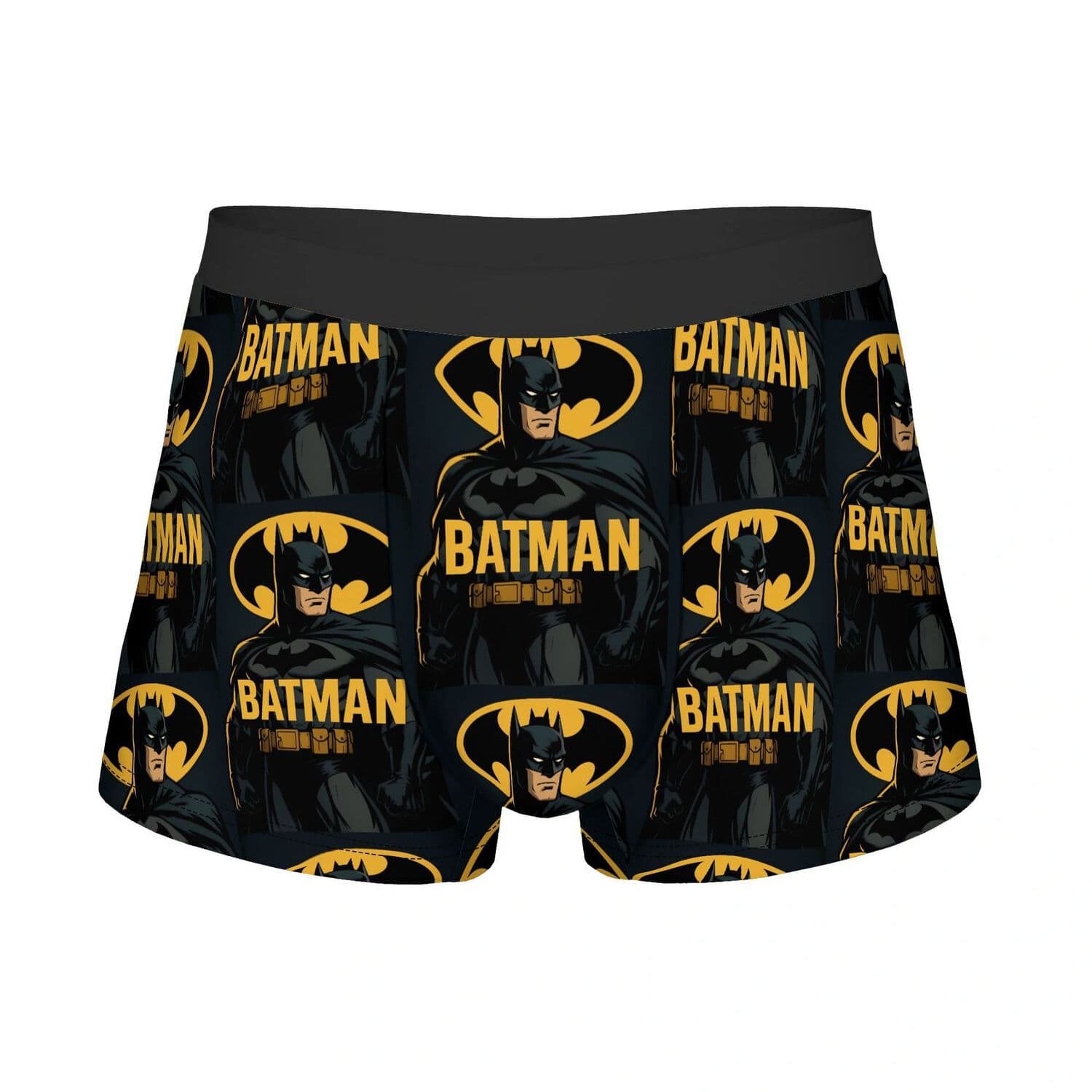 TEMU Wb Batman Men's Novelty Underwear Design Comfortable Men's Boxer Briefs Machine Washable