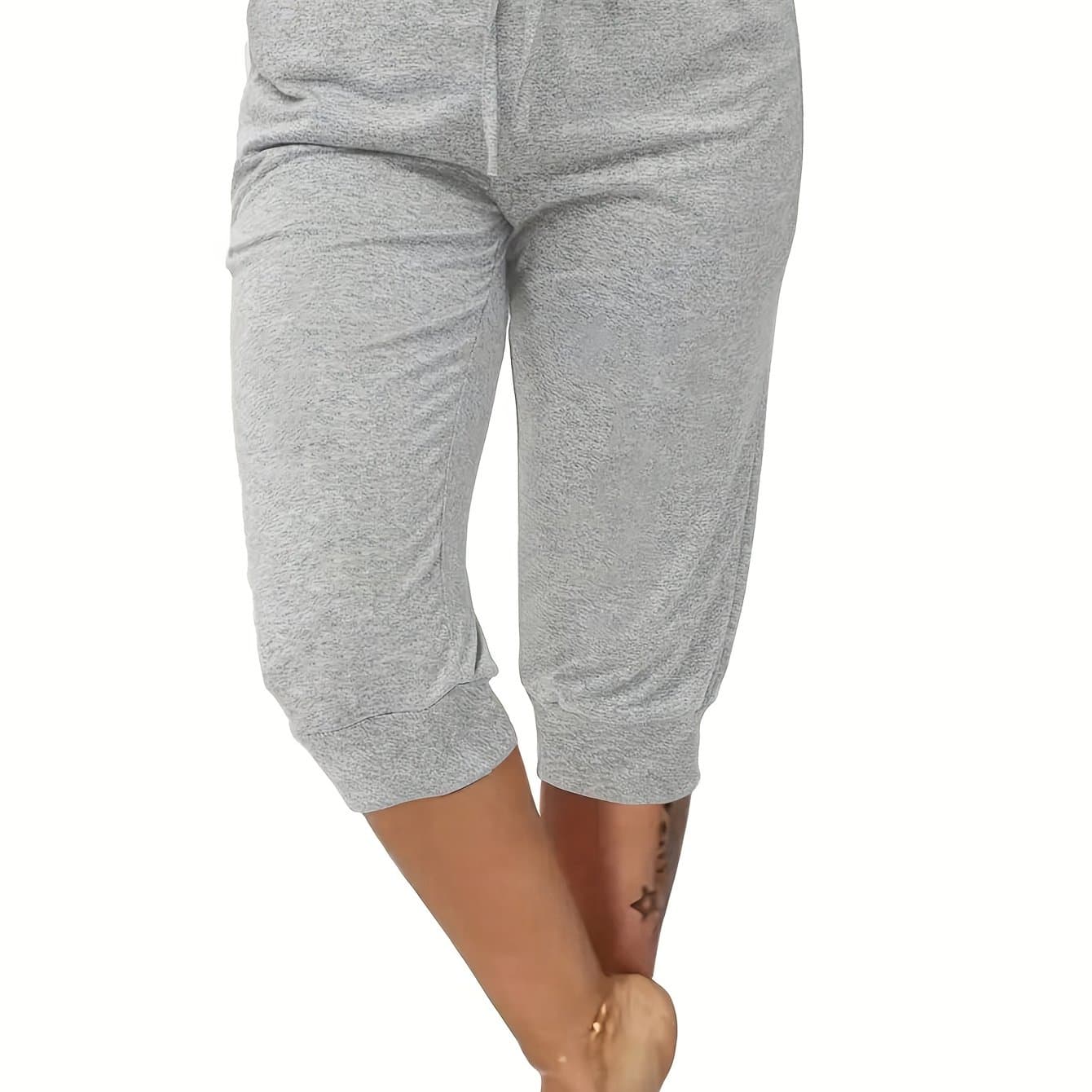 TEMU Plus Size - Plus Size - Spring Summer Women's Plus Size Harem Pants Loose Casual Elastic Waist Trousers