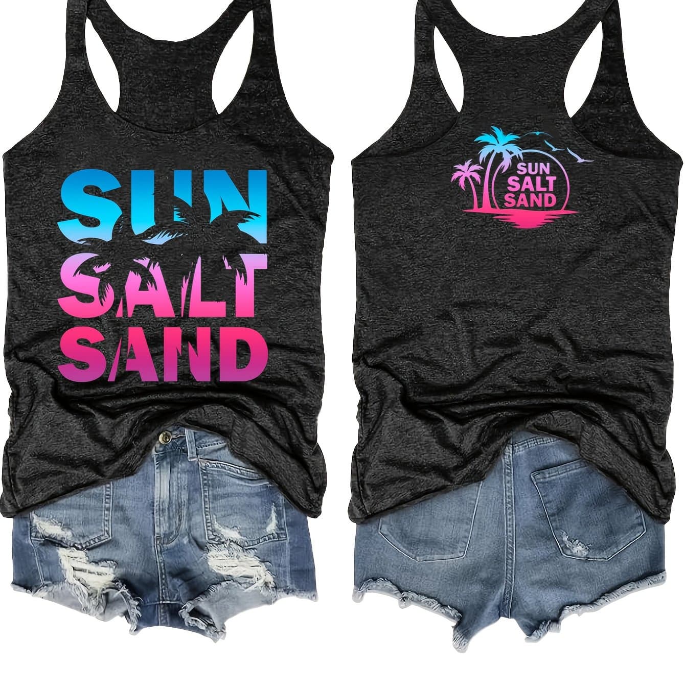 TEMU 2025 Printed Women's Vest