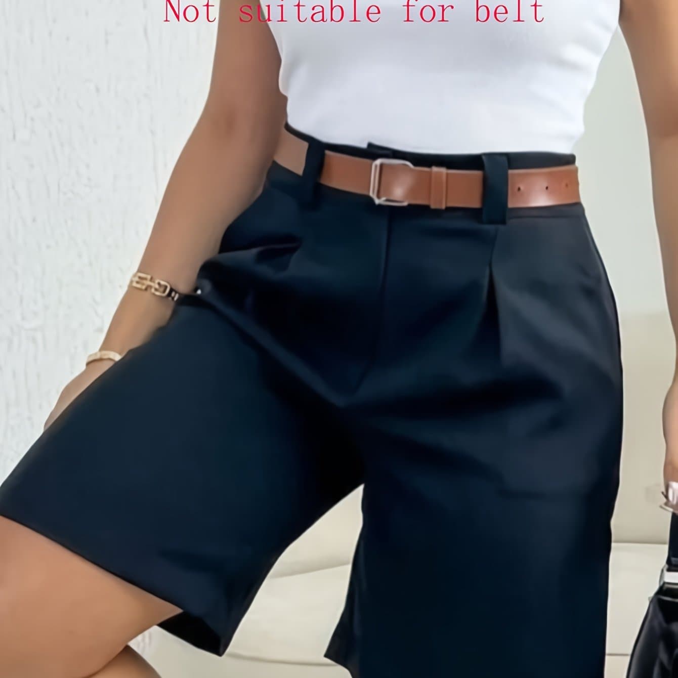 TEMU New Loose-fit Outer Wear Casual Fashion Versatile Shorts Without Belt 5685 + Ytd