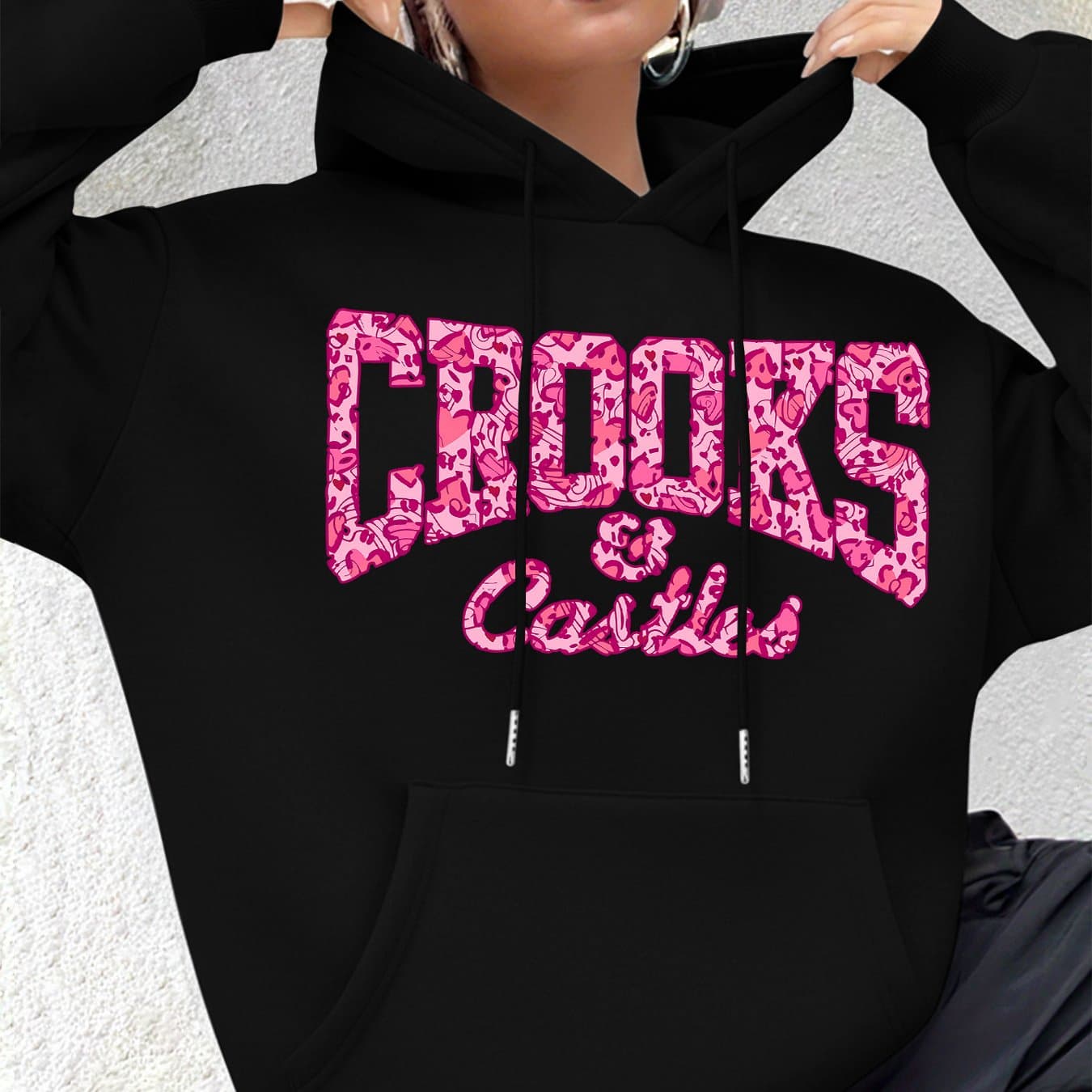 TEMU Graphic Print Hoodie, Drawstring Casual Hooded Sweatshirt For Winter And Fall, Women's Clothing thumbnail 2
