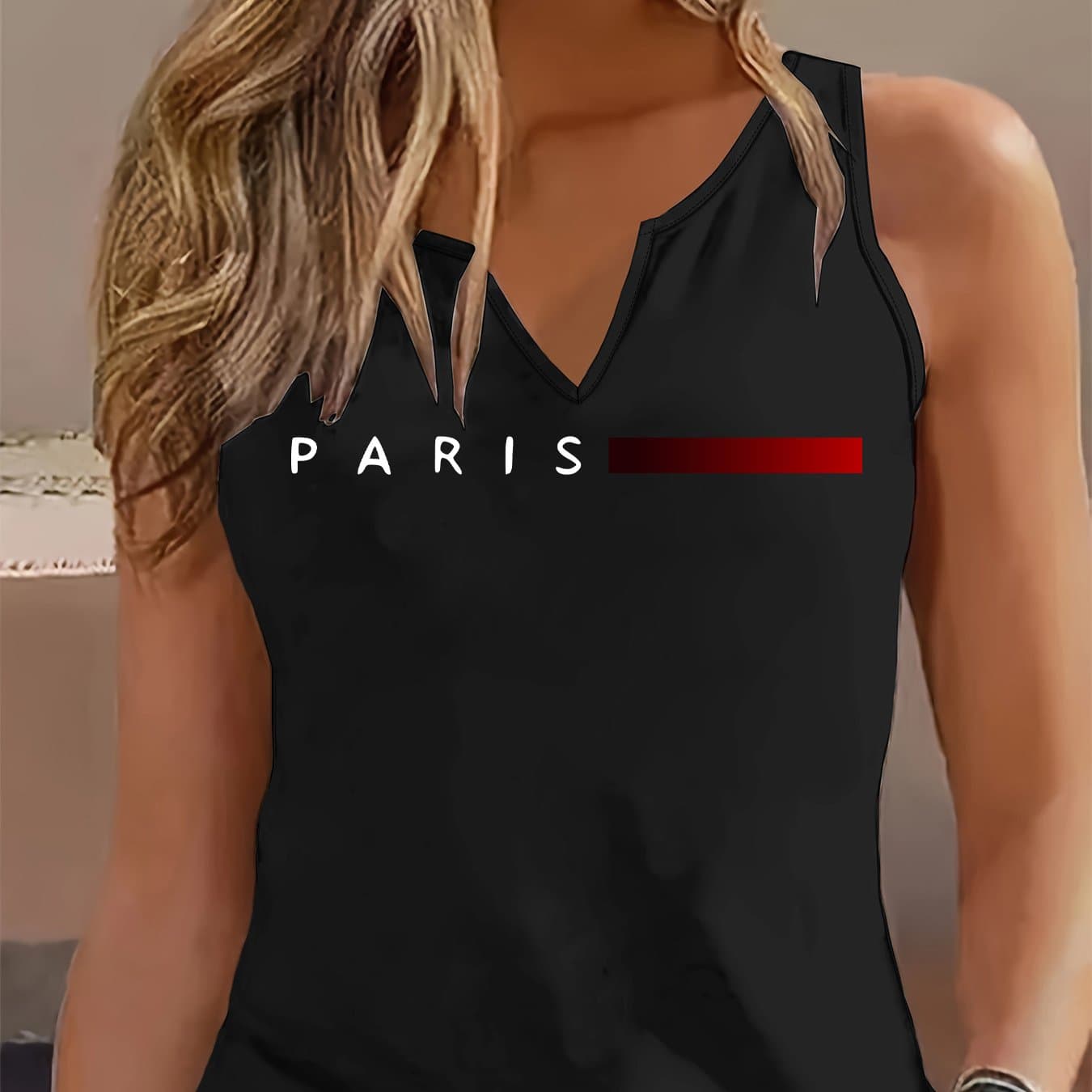 TEMU Graphic Print Tank Top, Sleeveless Casual Top For Summer And Spring, Women's Clothing thumbnail 18