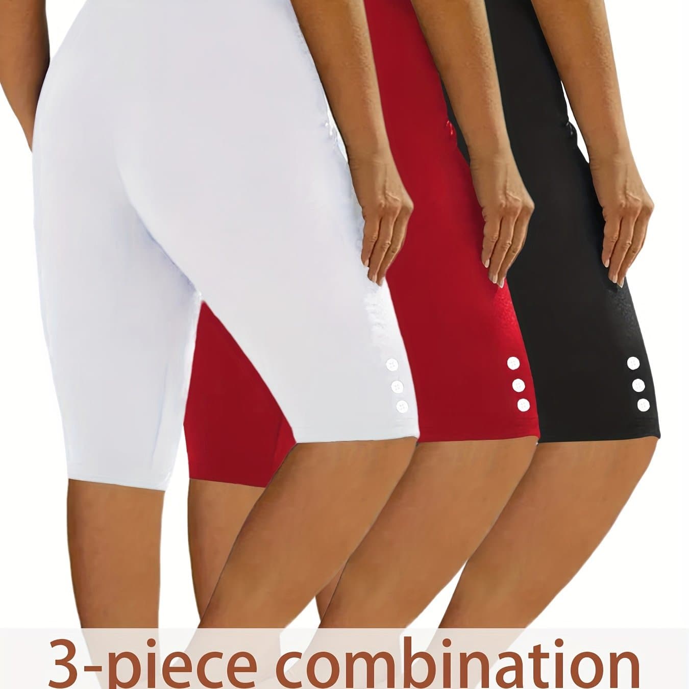 TEMU 3pcs Casual Sport Leggings Shorts