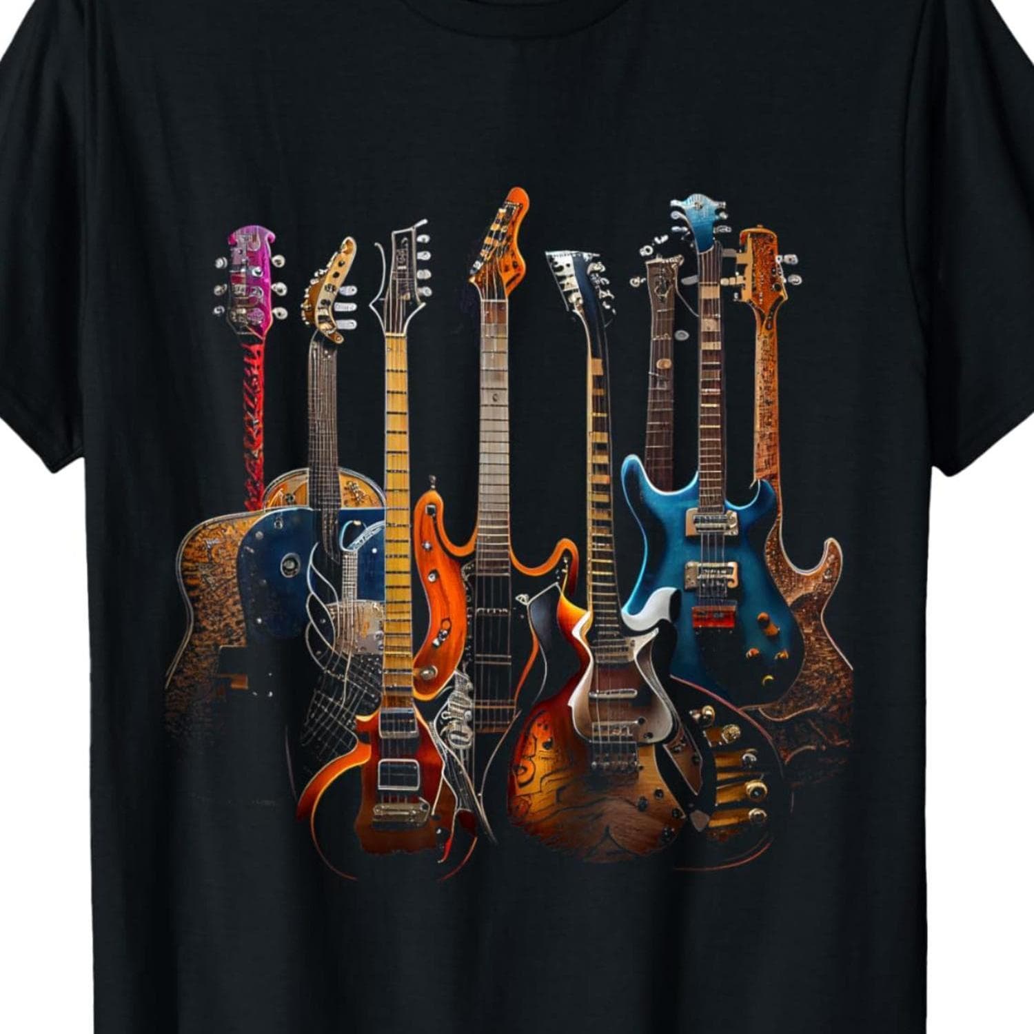 TEMU Guitars Guitarists Gift T-shirt