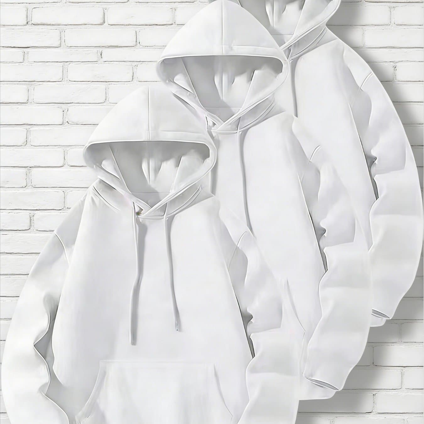 TEMU 3pcs Men's Hooded Sweater, 100% Polyester Men's Casual And Comfortable Long-sleeved Sweater, Trendy And Fashionable Sportswear, Suitable For Autumn And Winter Wear Hooded Sweater
