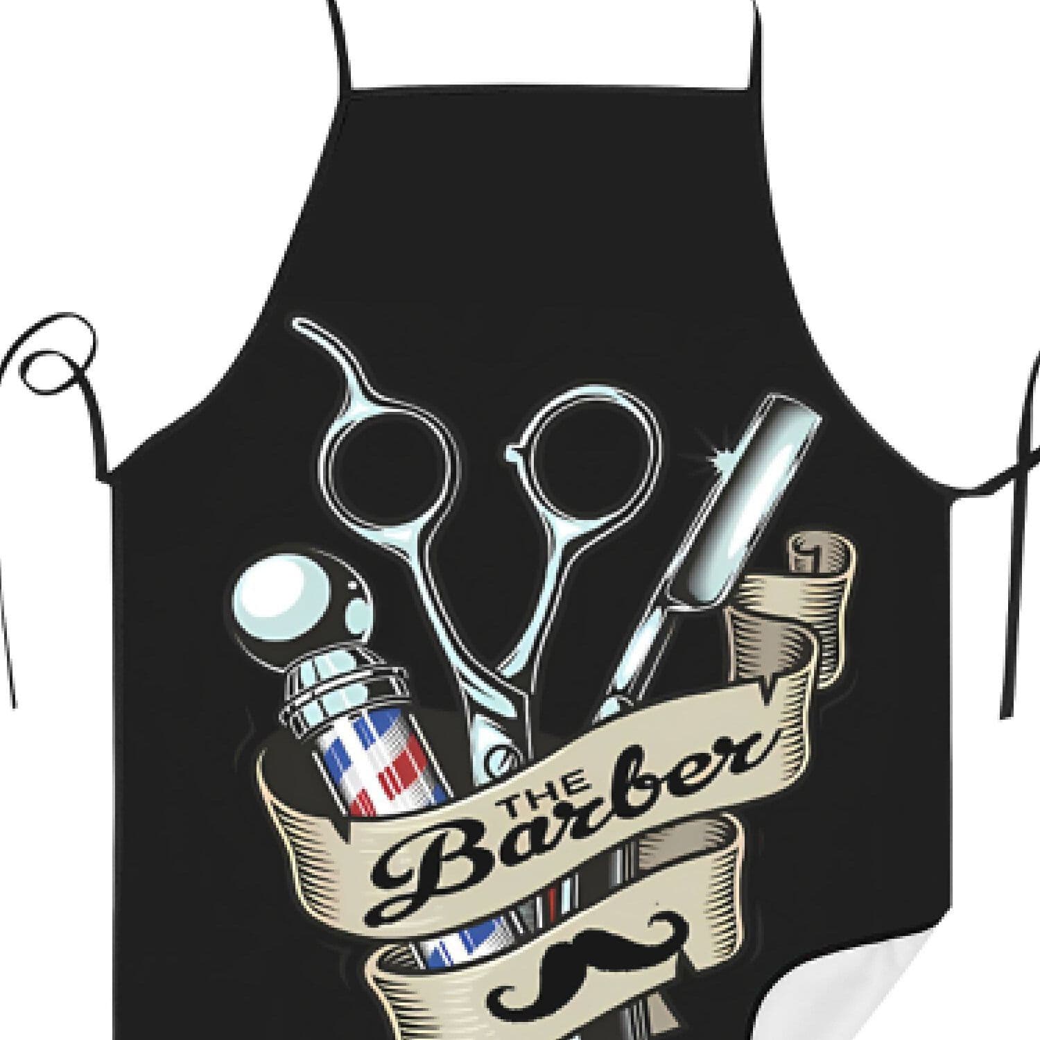 TEMU Barber Apron Cook For Man Woman Printed