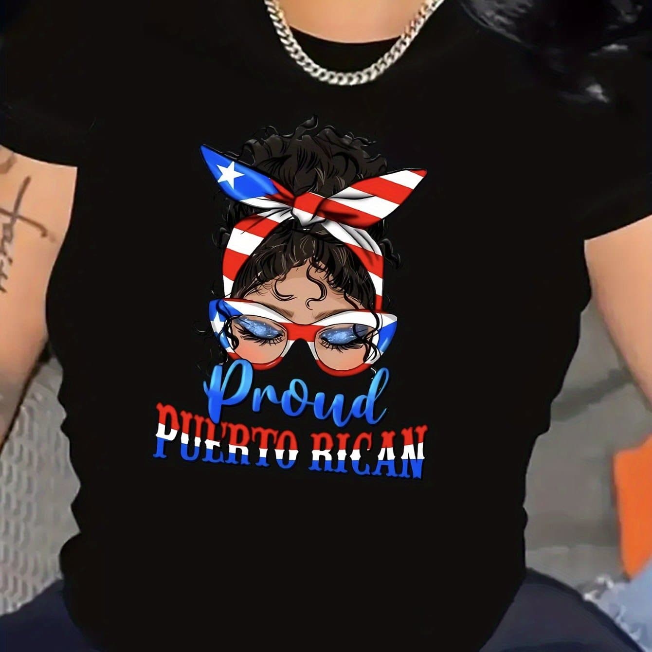 TEMU American Graphic Fashion Round Neck Short-sleeved T-shirt Top Women's Sportswear
