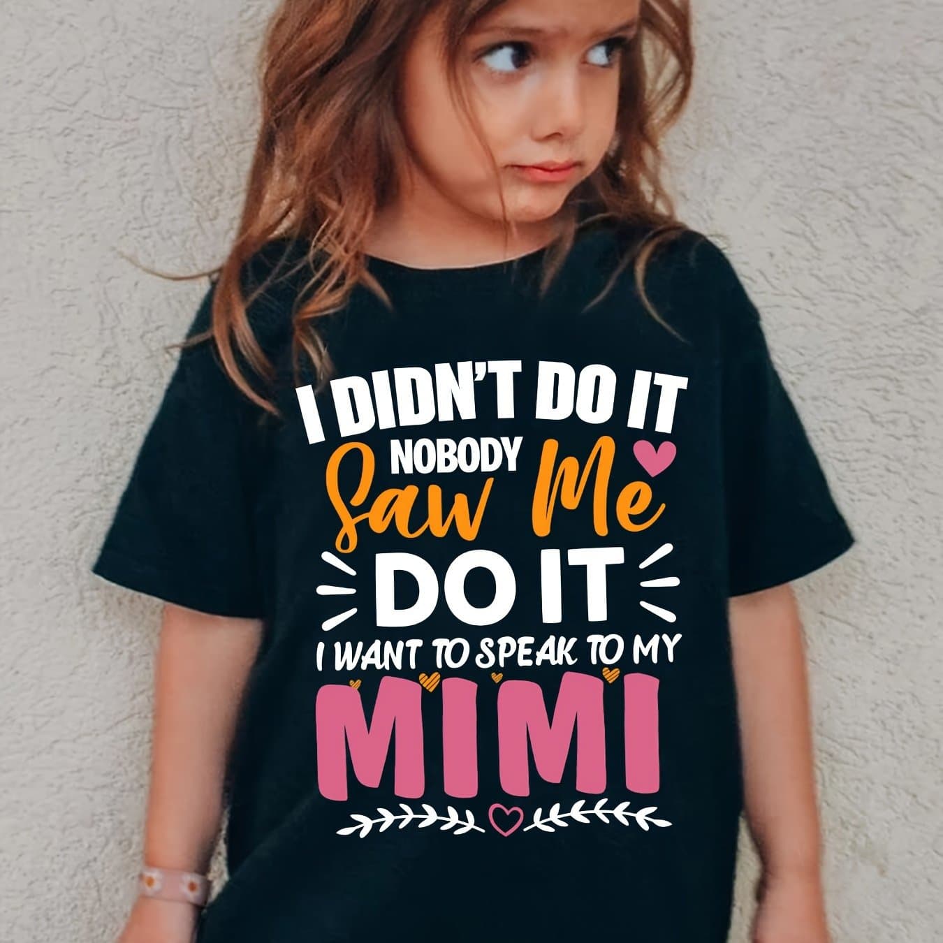 TEMU Saw Me Nobody Do It I Want To Speak To Printed 100% Cotton Girls T-shirt