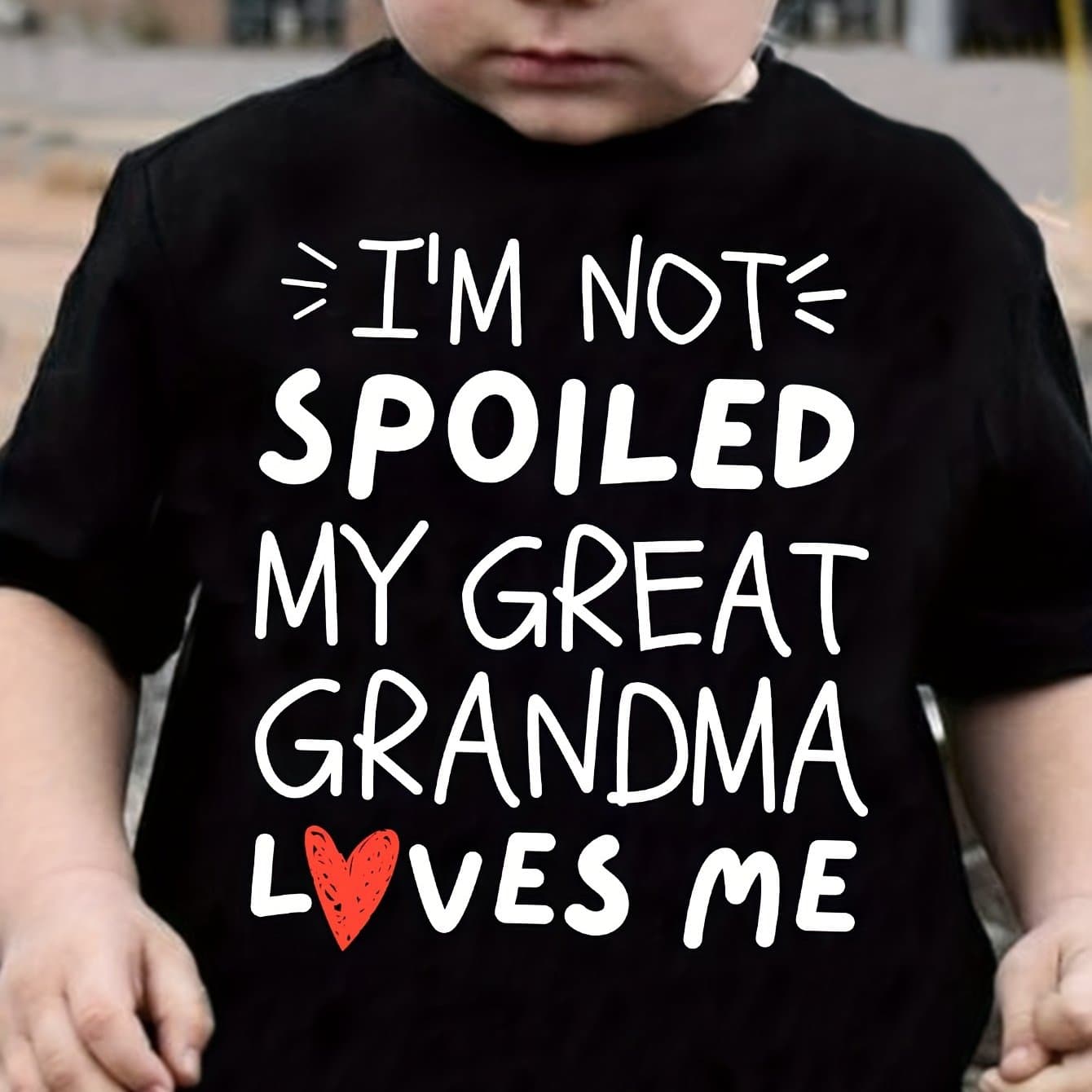 TEMU Grandma Print 100% T-shirt