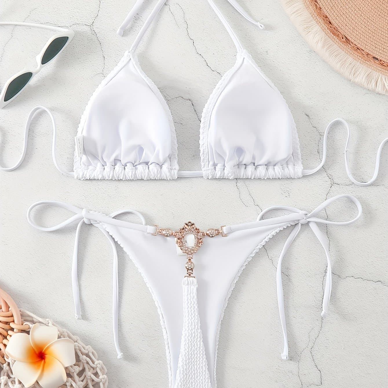 TEMU Embellished Sexy Set