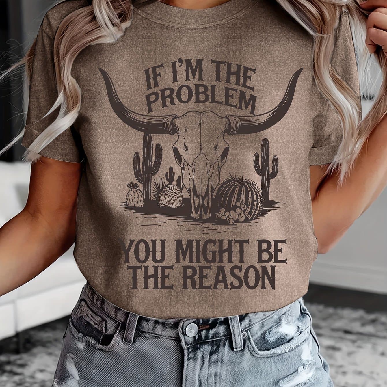 TEMU If I Am , Summer Fashion Features A Casual Women's Short-sleeve Shirt With A And Print
