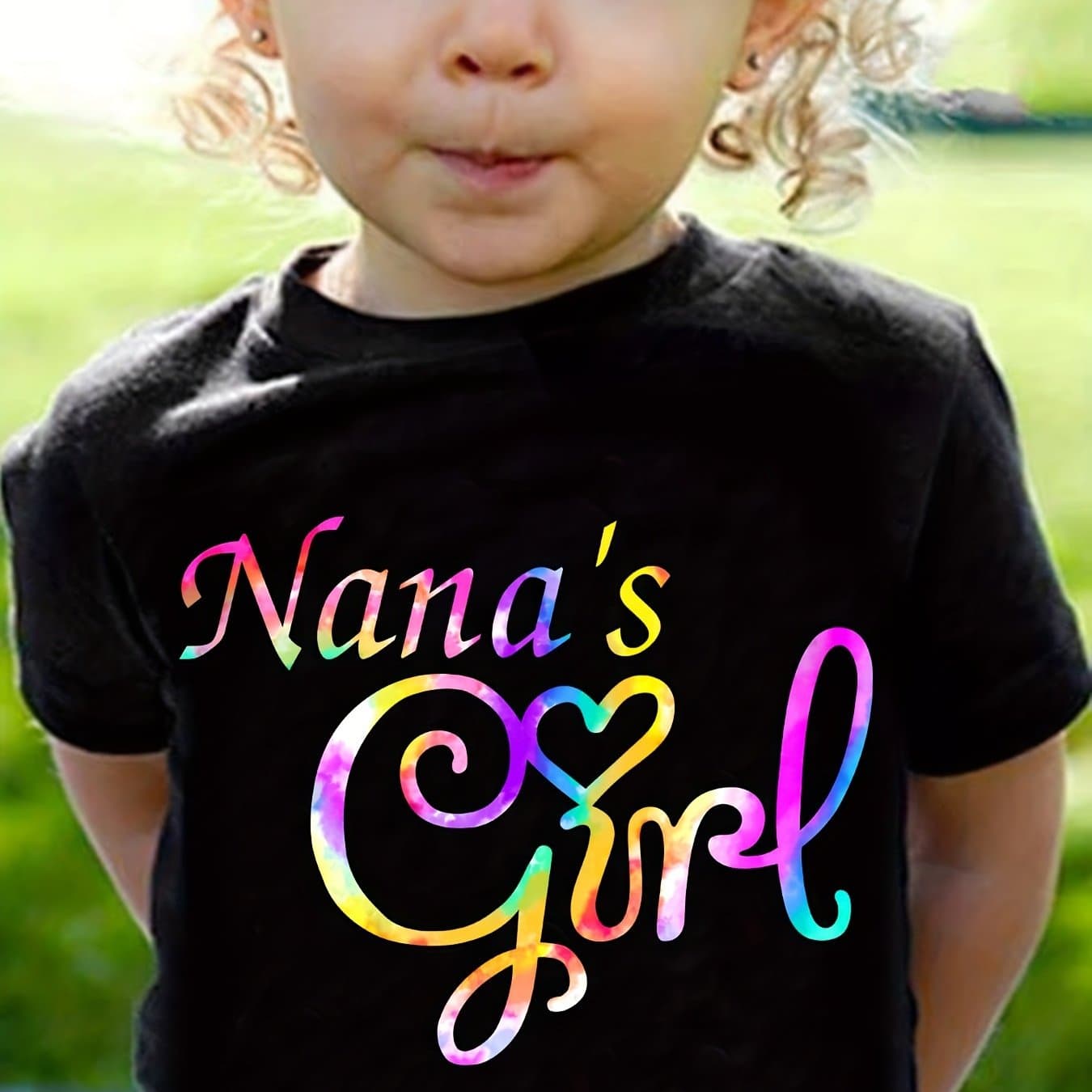 TEMU Girls"'s Girl"print 100% Cotton Short Sleeve T-shirt, Comfy Casual Tees For Girls Summer