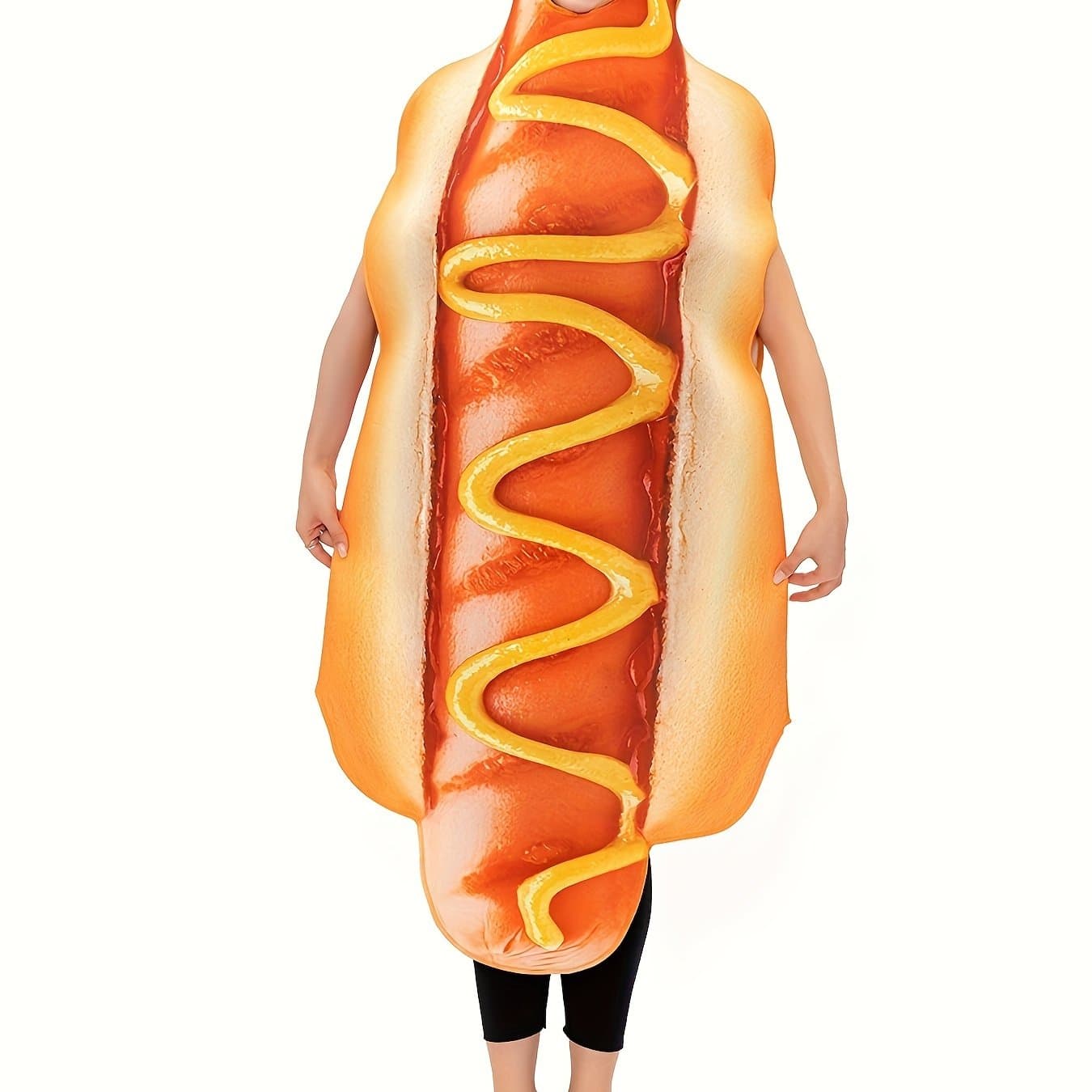 TEMU Adult Conjoined Hot Dog Costume