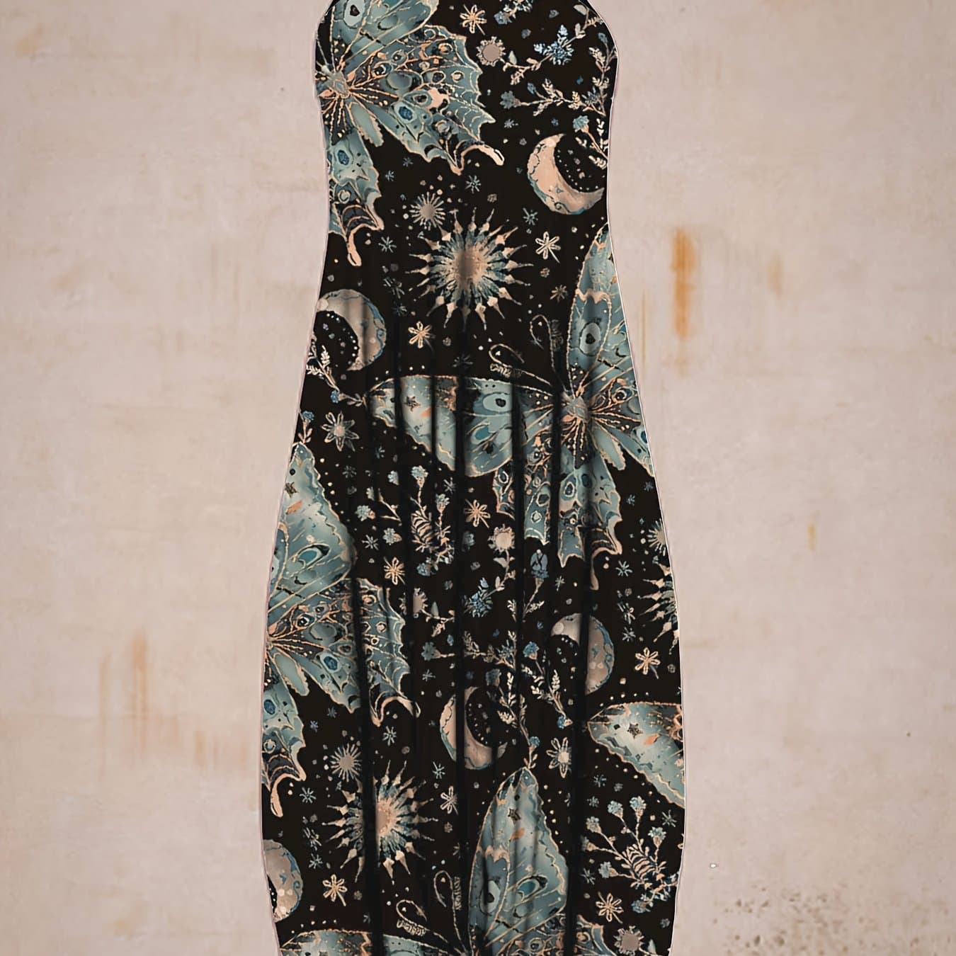 TEMU Vintage Print Slim Strap Overalls Pants Comfortable Casual