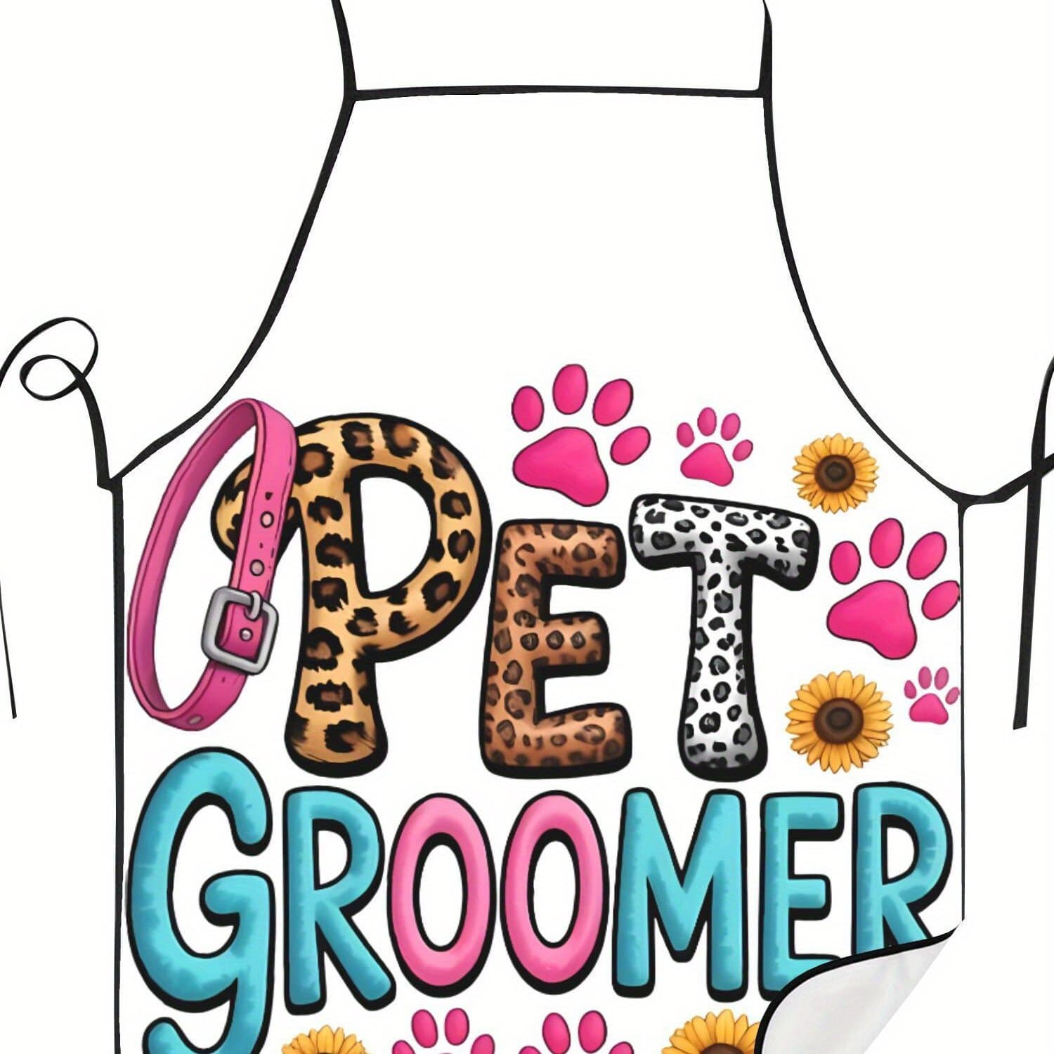 TEMU Dog Groomer Adjustable Cooking Apron Unisex Household