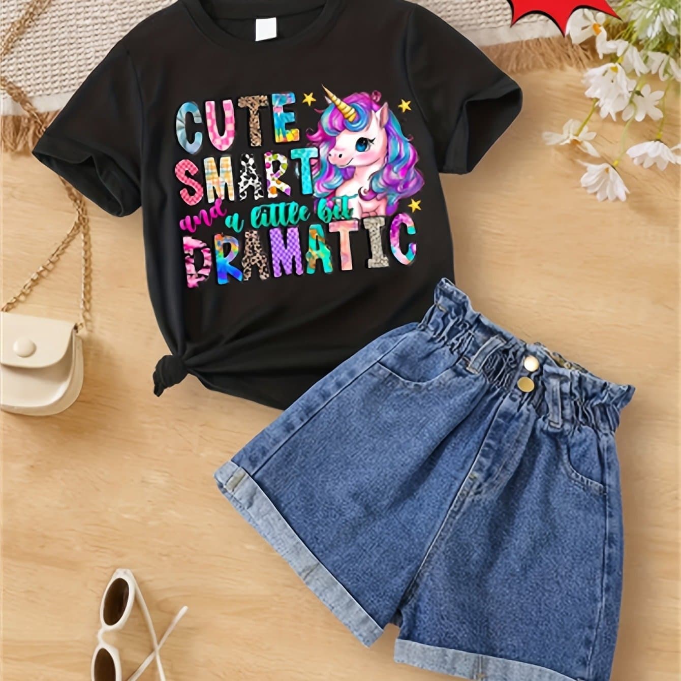 TEMU New Print Short Sleeved 100% T-shirt