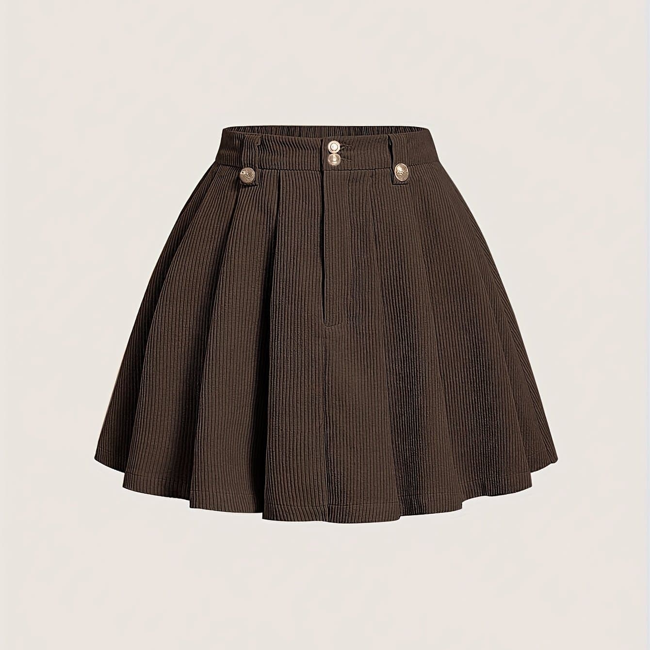 TEMU Women's Elegant Pleated Skirt
