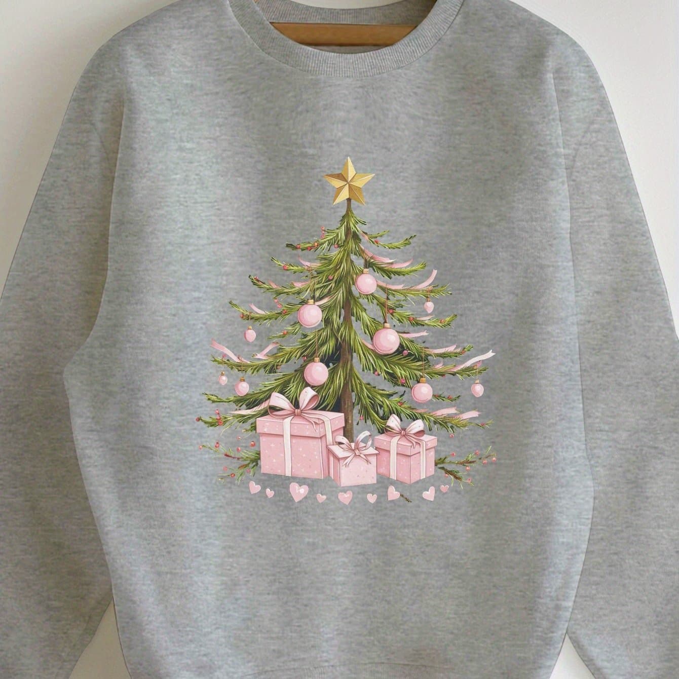 TEMU Women's Crew Neck Casual Sweatshirt