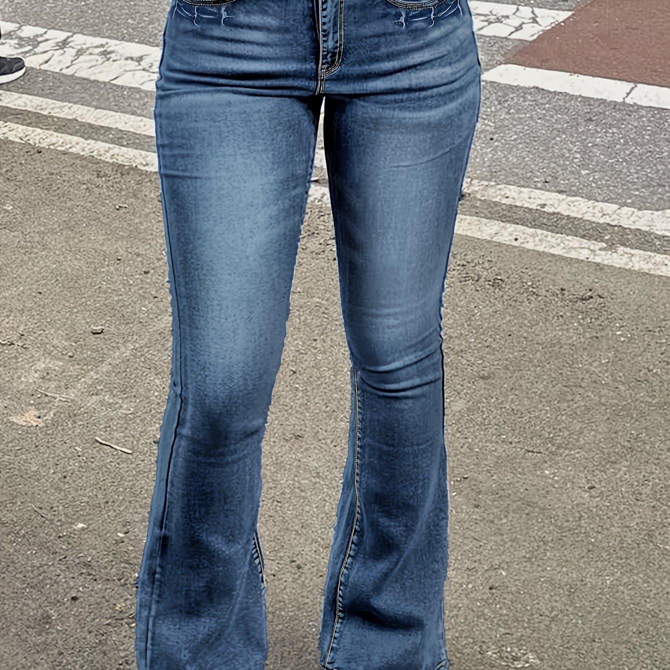 TEMU Denim Trousers For Women That Enhance The Figure And Lift The Hips, Perfect For