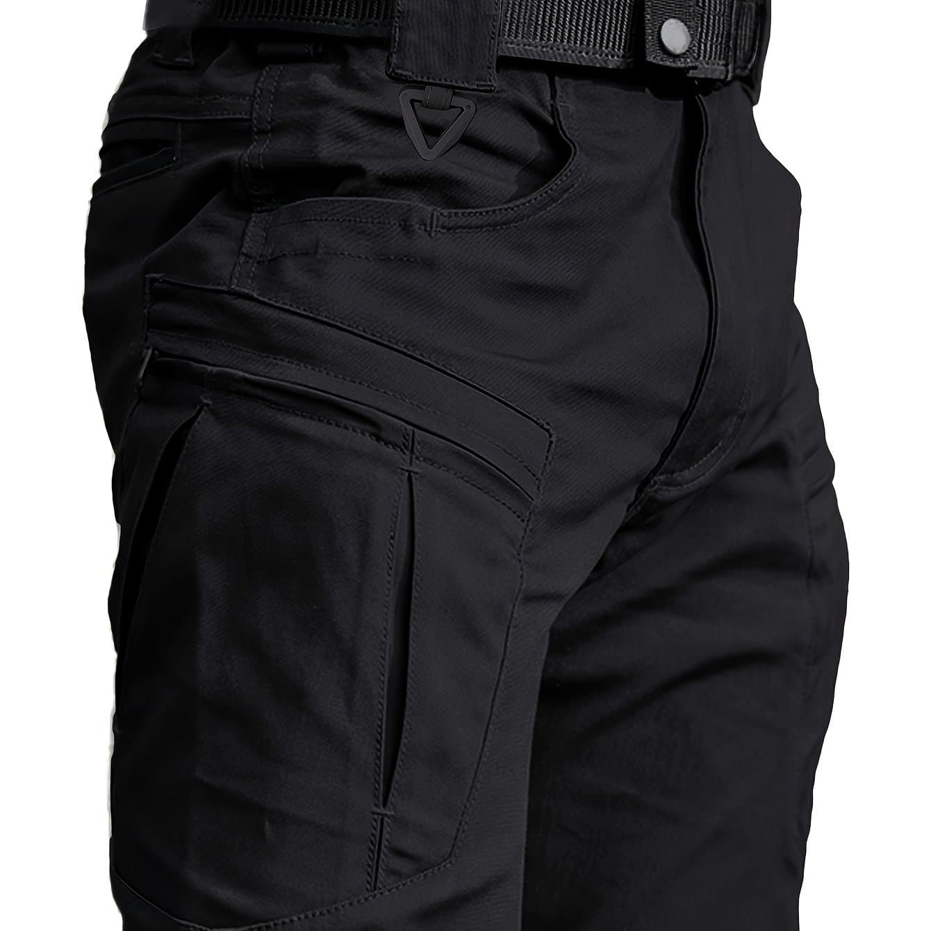 TEMU Men's Tactical Work Pants - Lightweight, Tear Resistant, Multi-, Loose Fit For Hiking, Camping And Construction, Outdoor Sports Essentials, Camping Essentials | Casual Fit Pants | Stretch Fabrics