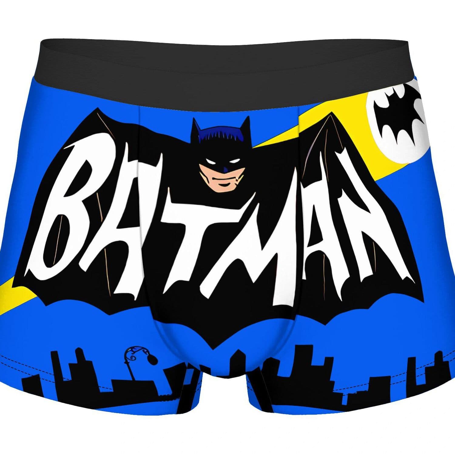 TEMU Batman Coreblack Border Underwear Polyester Underpants