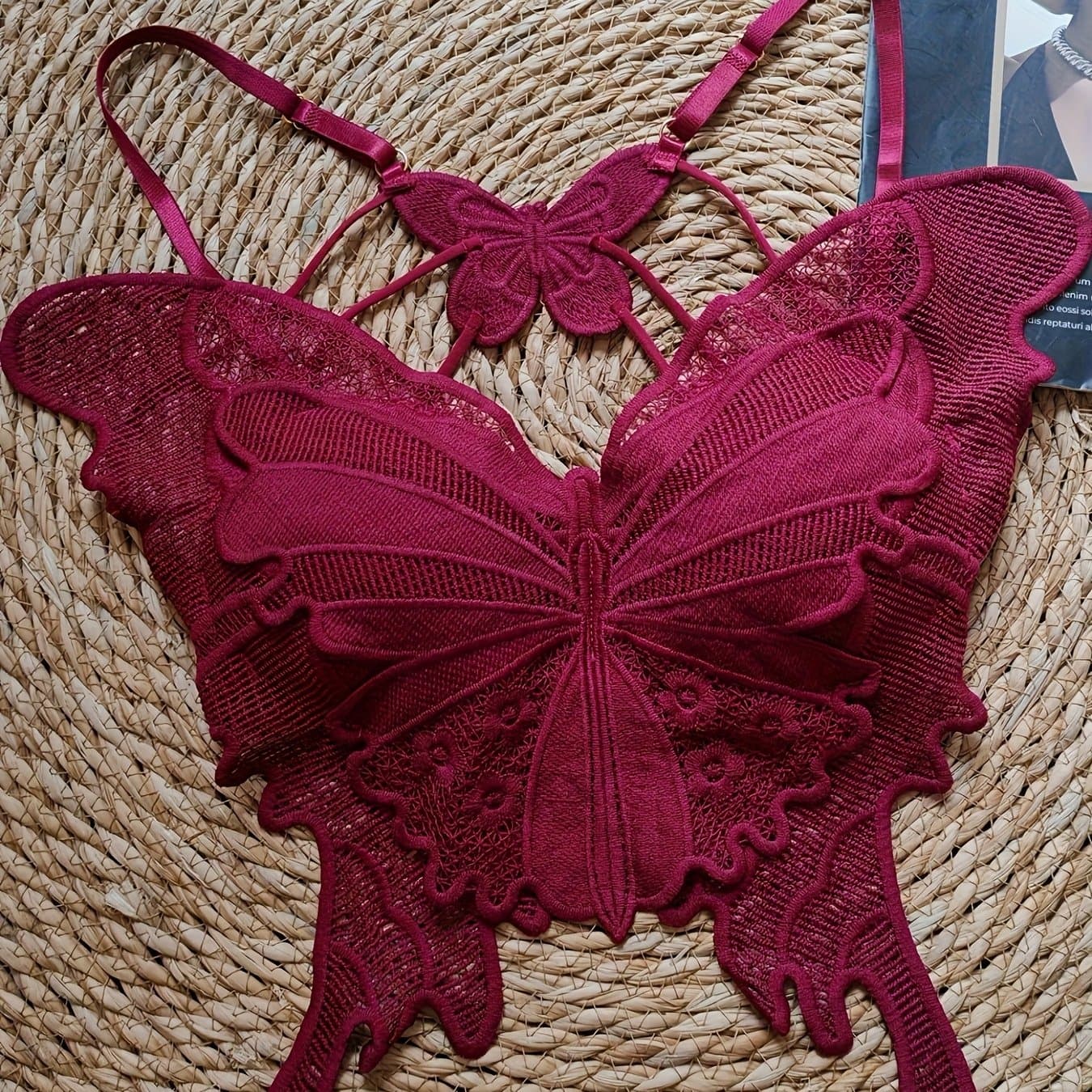 TEMU Lace Camisole For Women With A And A Pure Desire Hollow, Sexy Bra For Summer ( Up To 60kg