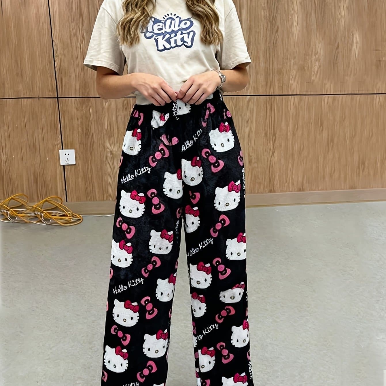 TEMU Official Hello Kitty For Women - Anime Cartoon Couple Loungewear For Home Relaxation