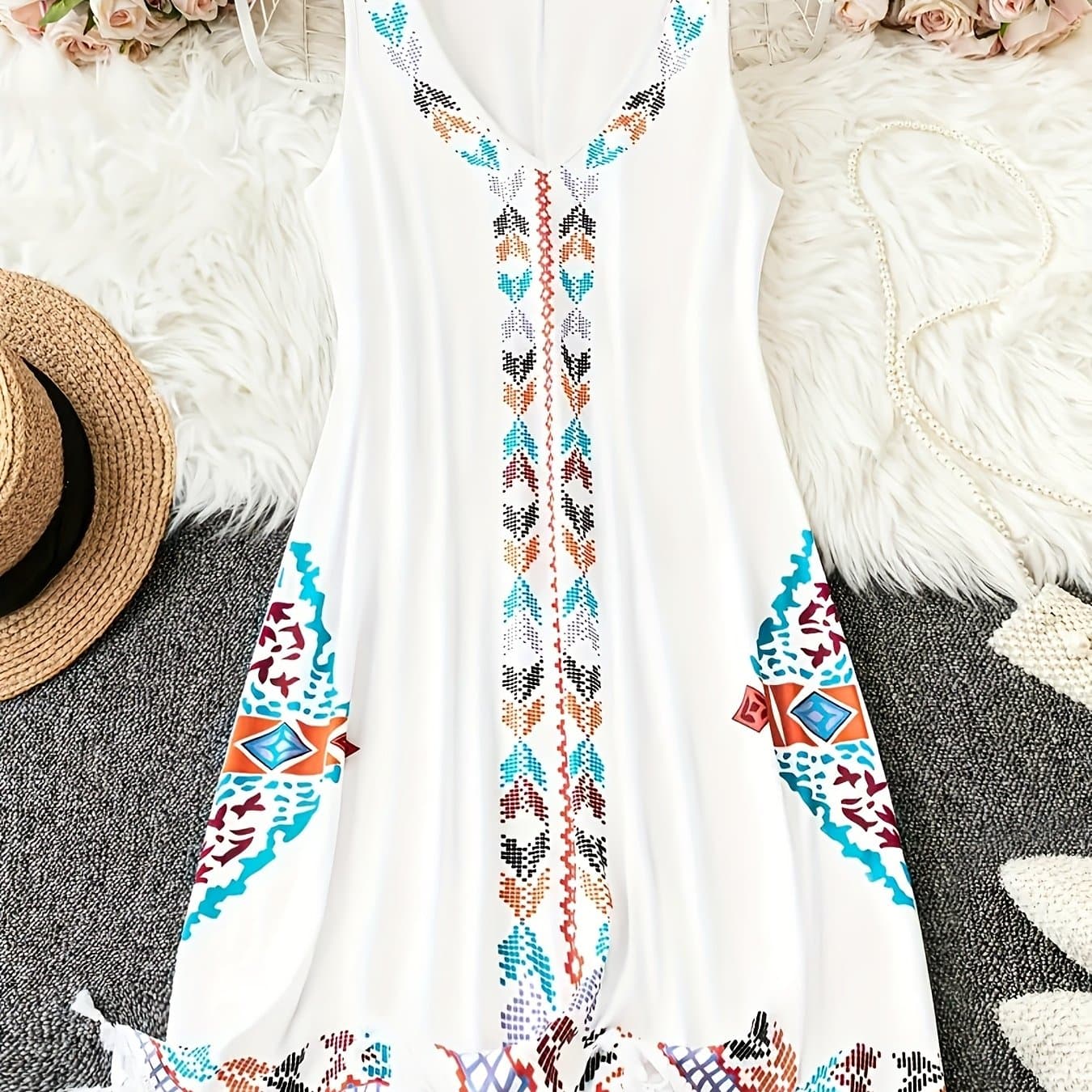 TEMU Bohemian Style Dress
