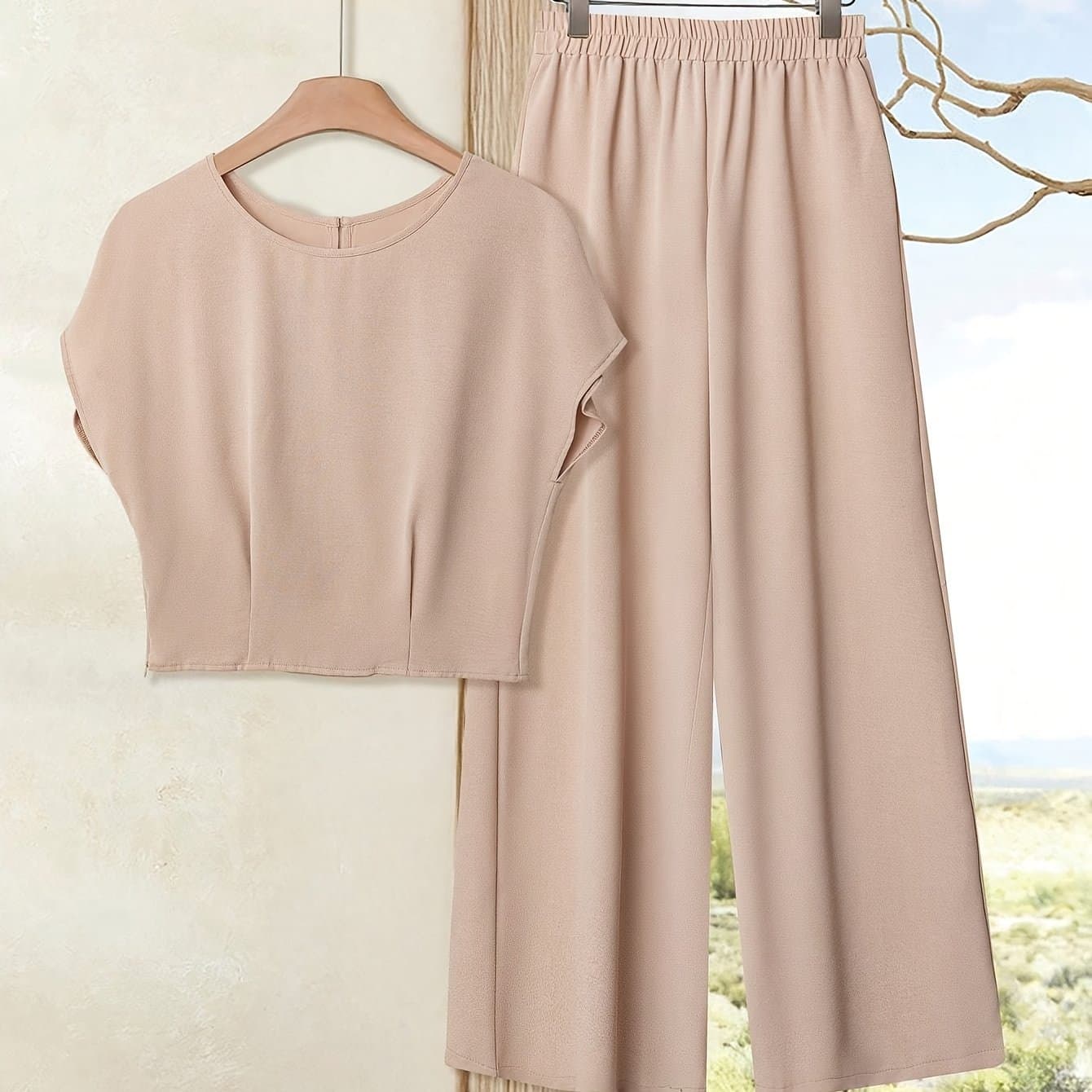 TEMU Women's 2pcs Set, Women's Casual Elegant Daily Wear