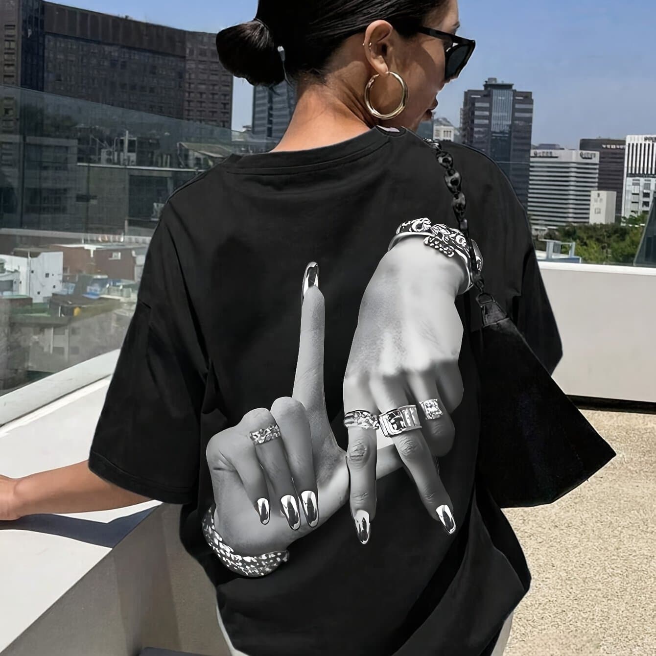 TEMU Graphic Print T-shirt, Short Sleeve Crew Neck Casual Top For Summer And Spring, Women's Clothing thumbnail 3