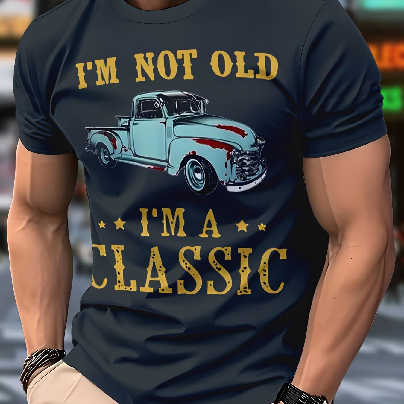TEMU Men's Novelty T-shirt