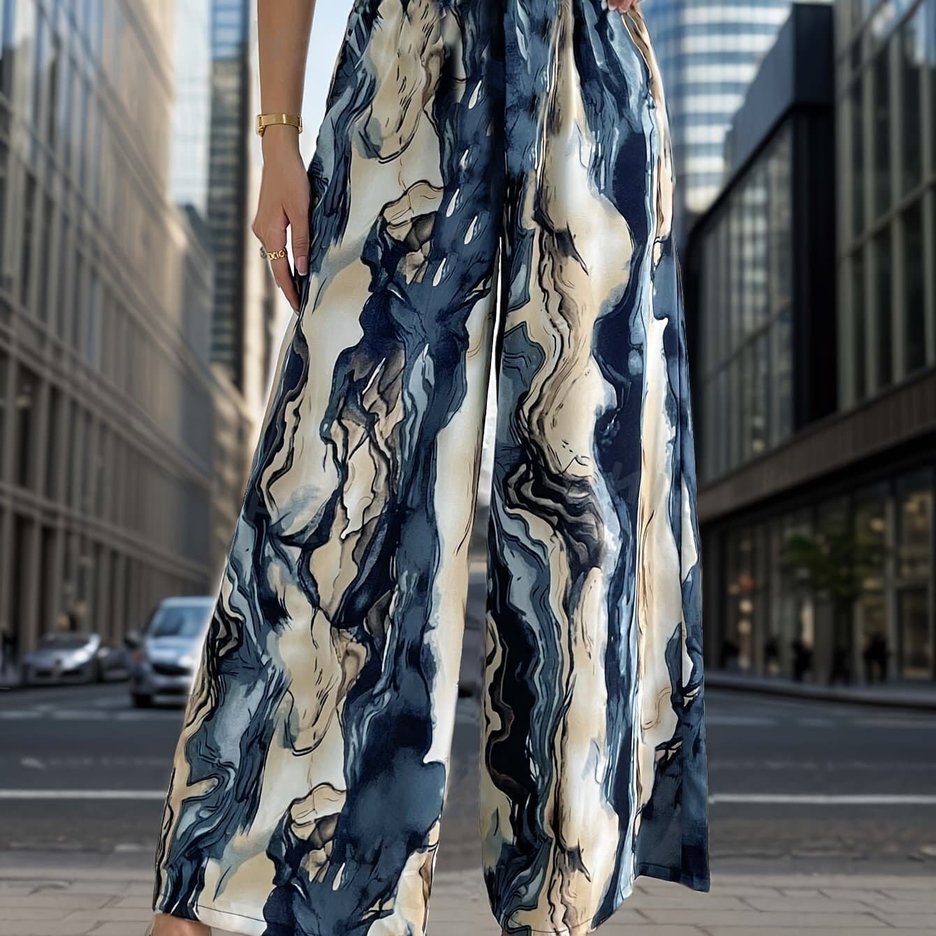TEMU Women' Printed Trousers