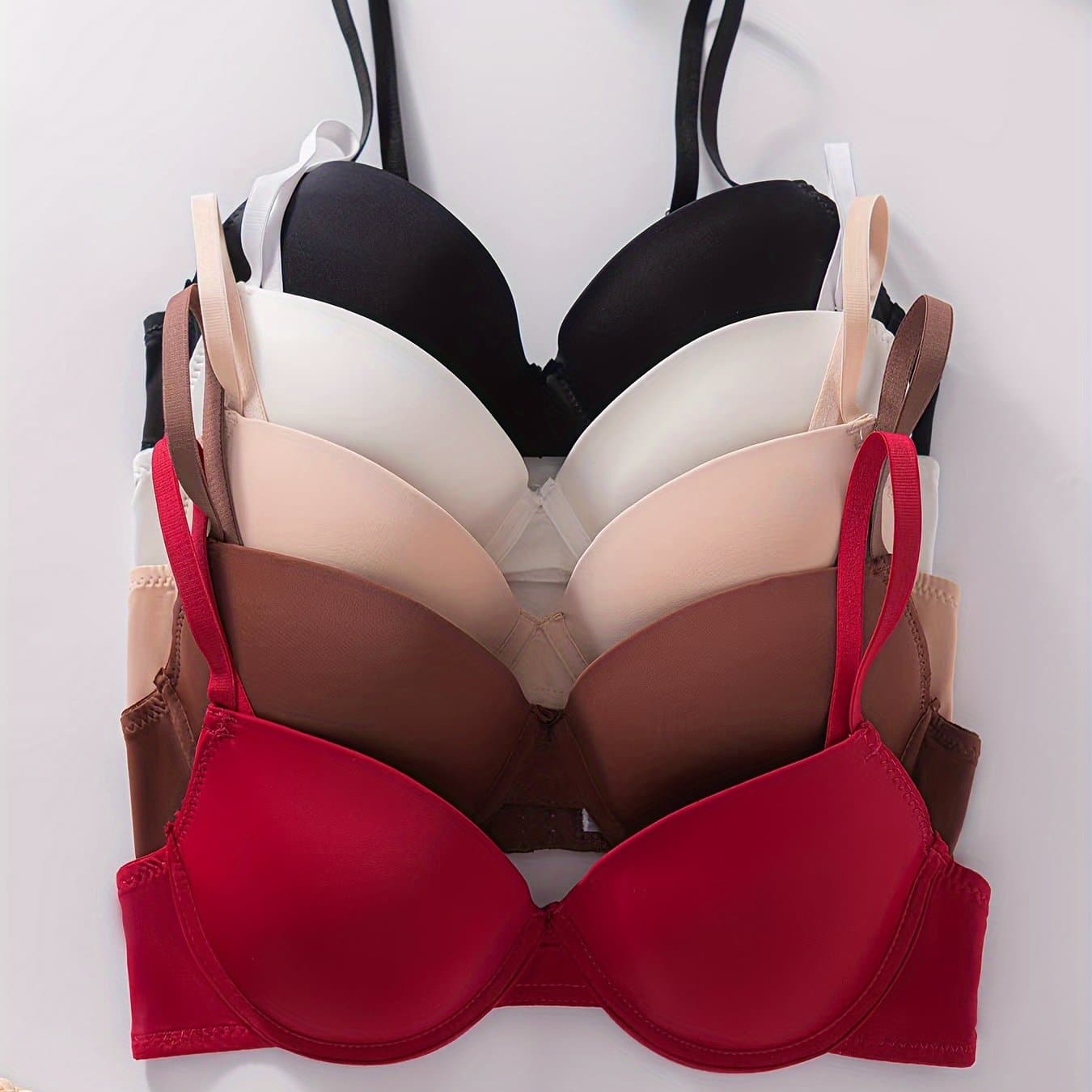 TEMU 5pcs Pack Women's Bras