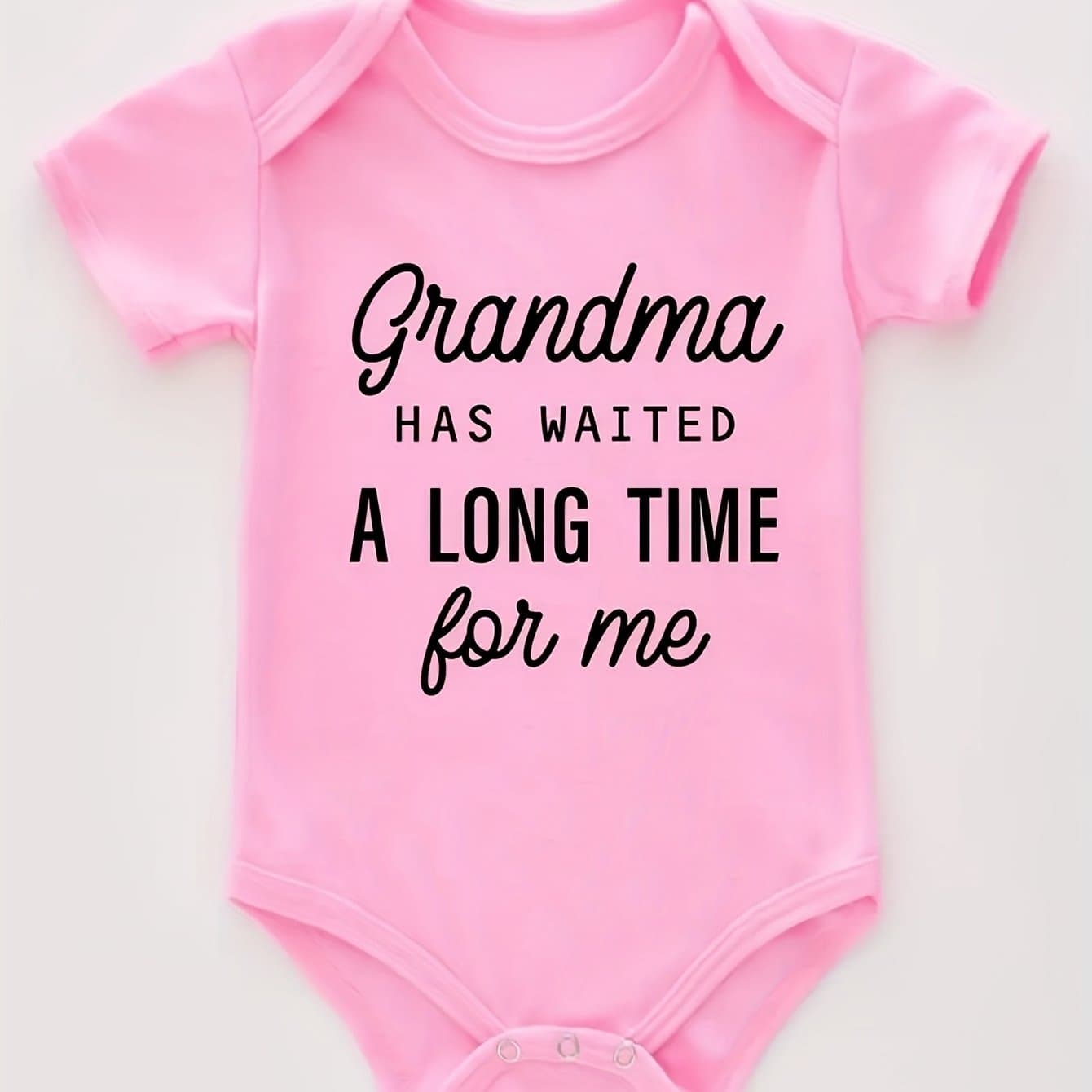 TEMU Baby & Onesie Romper - Cute Grandma-themed Outfit With A Letter "g" For Grandma/grandson//niece/nephew - Soft Machine-washable Spring Summer Clothing Gift, Perfect For Outdoor