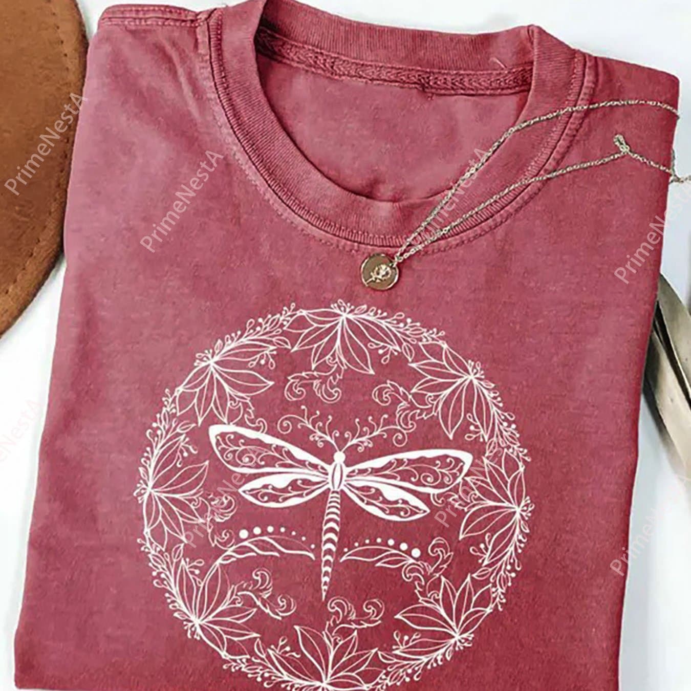 TEMU Washed, Dragonfly Grass Ball Print, High-quality Batik Retro Fashion Brand, Recent Hot Item, Charm, Holiday Gift,